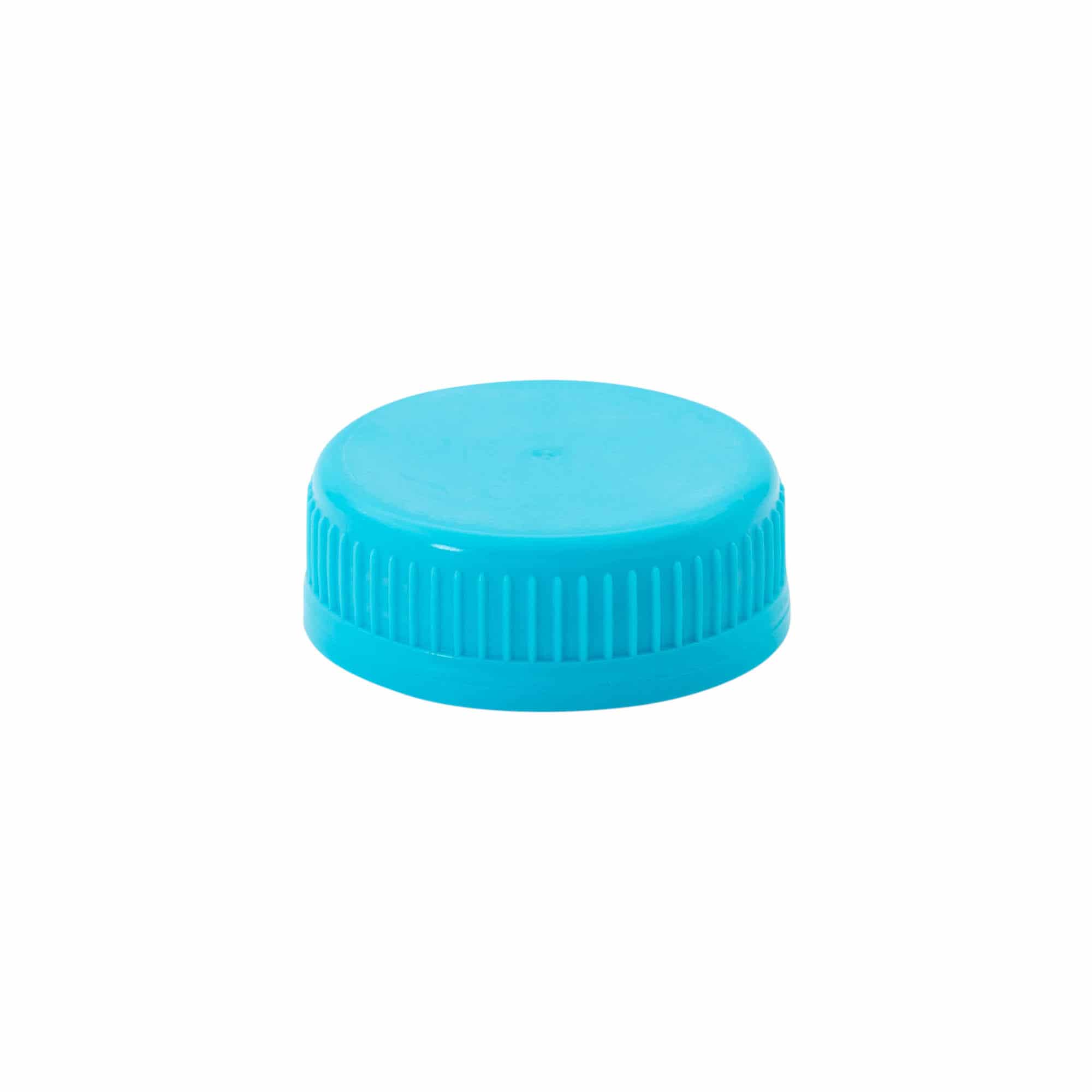 Skrulokk 40mm, PE-plast, hellblå