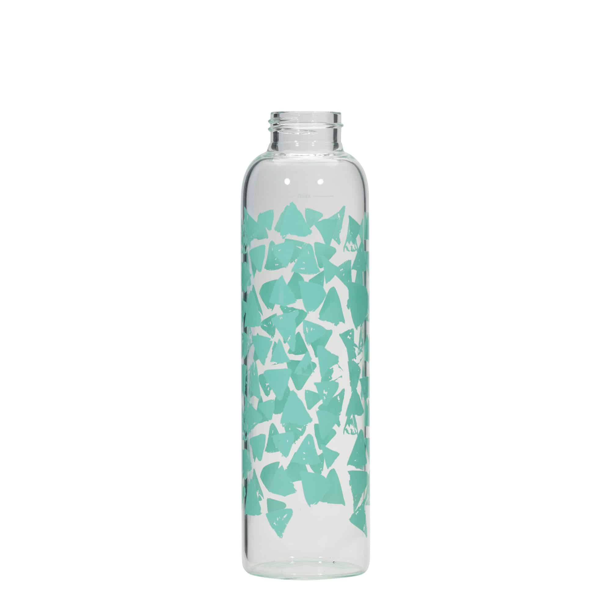 500 ml drikkeflaske "Perseus", motiv: Turkise trekanter, åpning: Skrulokk
