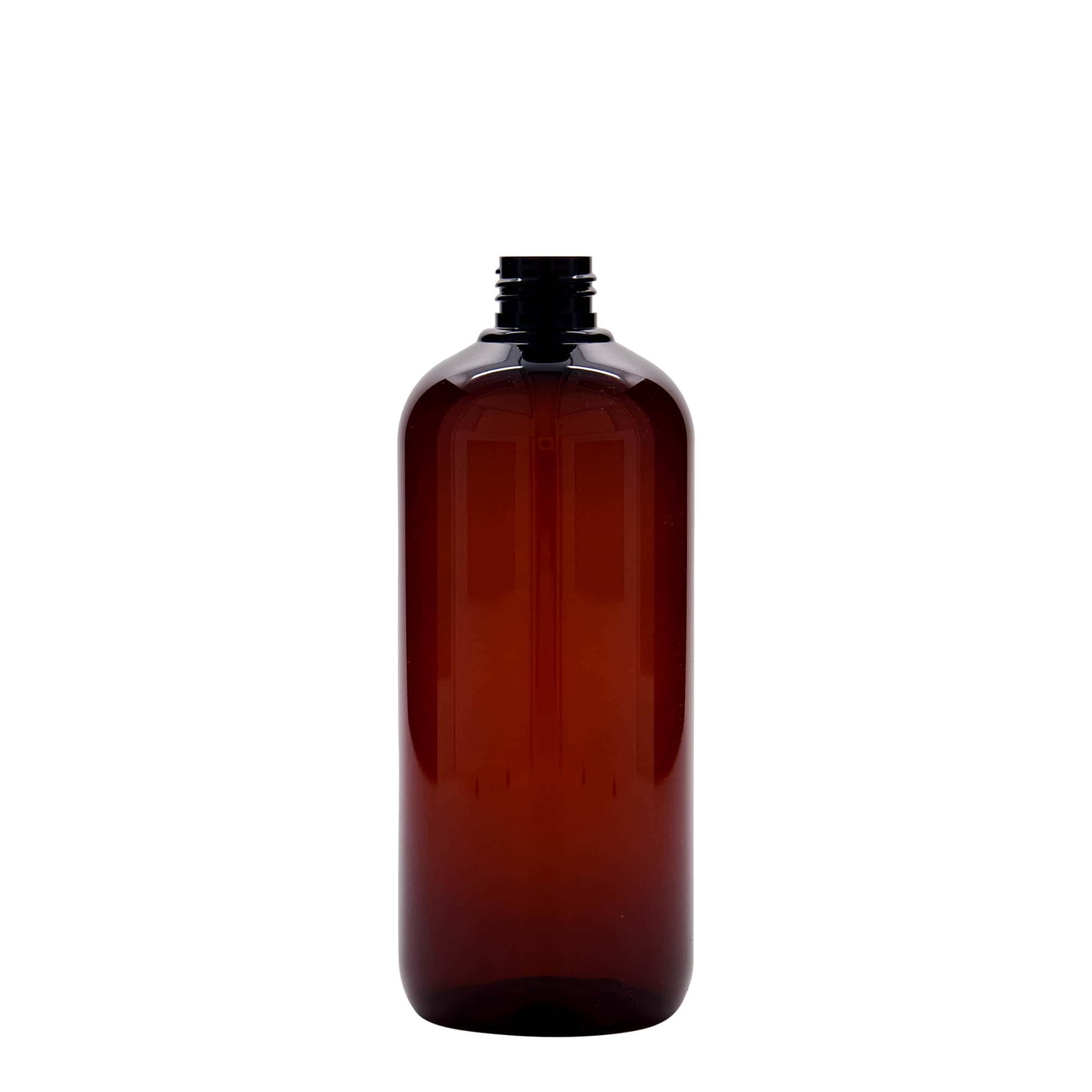 500 ml resirkulert plastflaske 'Victor's Best', PCR, brun, åpning: 24/410