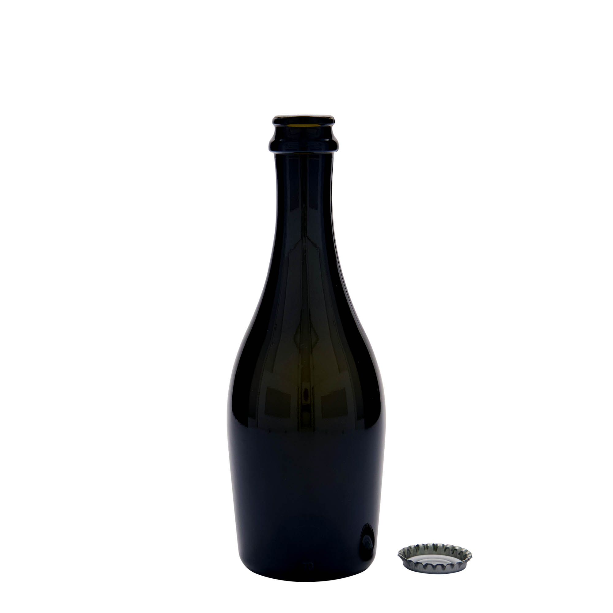 330 ml musserende vinflaske 'Carmen', glass, antikkgrønn, åpning: skrukork