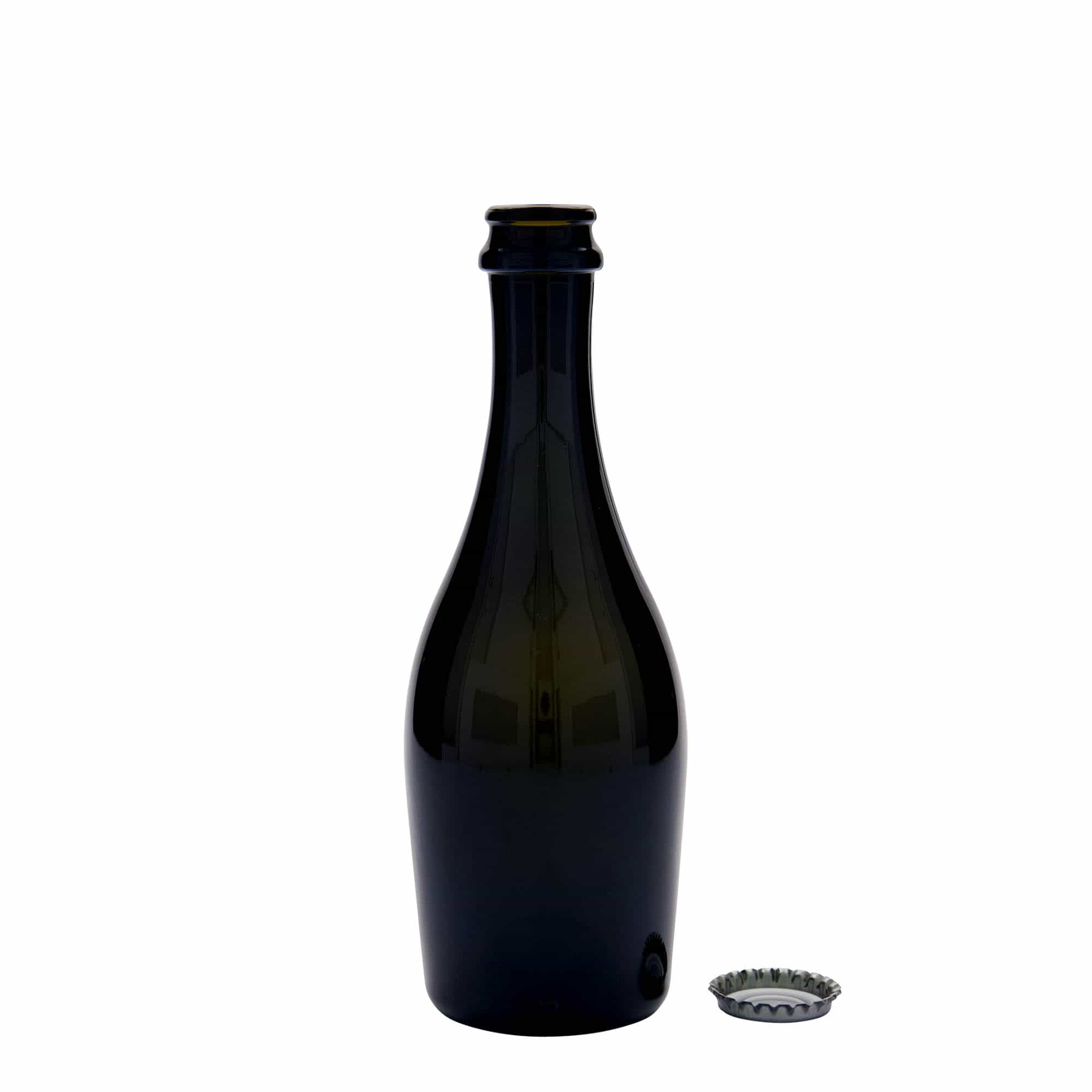 330 ml musserende vinflaske 'Carmen', glass, antikkgrønn, åpning: skrukork