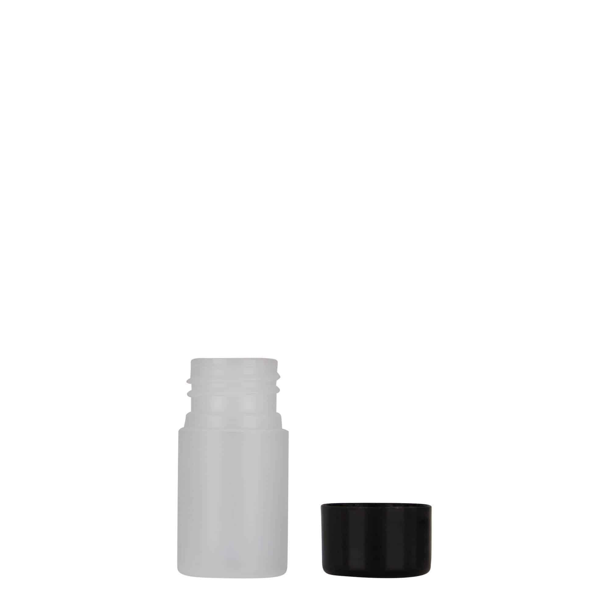 15 ml plastflaske "Tuffy", HDPE, natur, åpning: GPI 24/410
