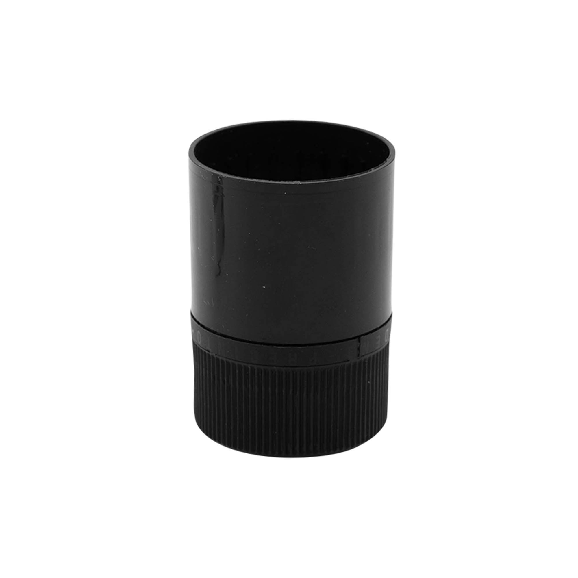 DOP-originalitetsforsegling med tut, PE-plast, svart