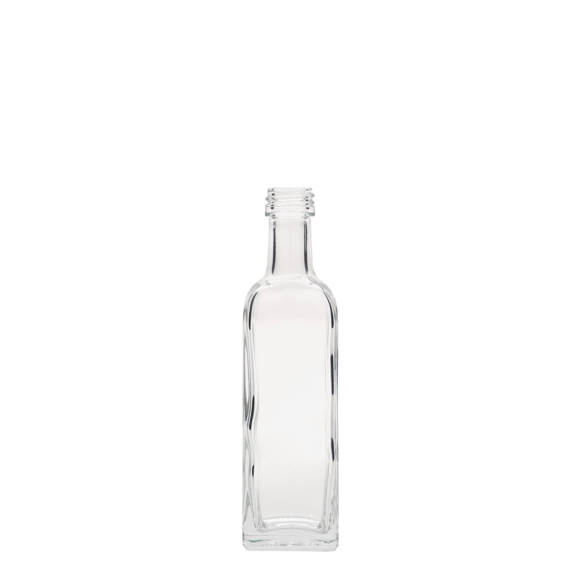 60 ml glassflaske 'Marasca', firkantet, åpning: PP 18 60 ml glassflaske 'Marasca', firkantet, åpning: PP 18