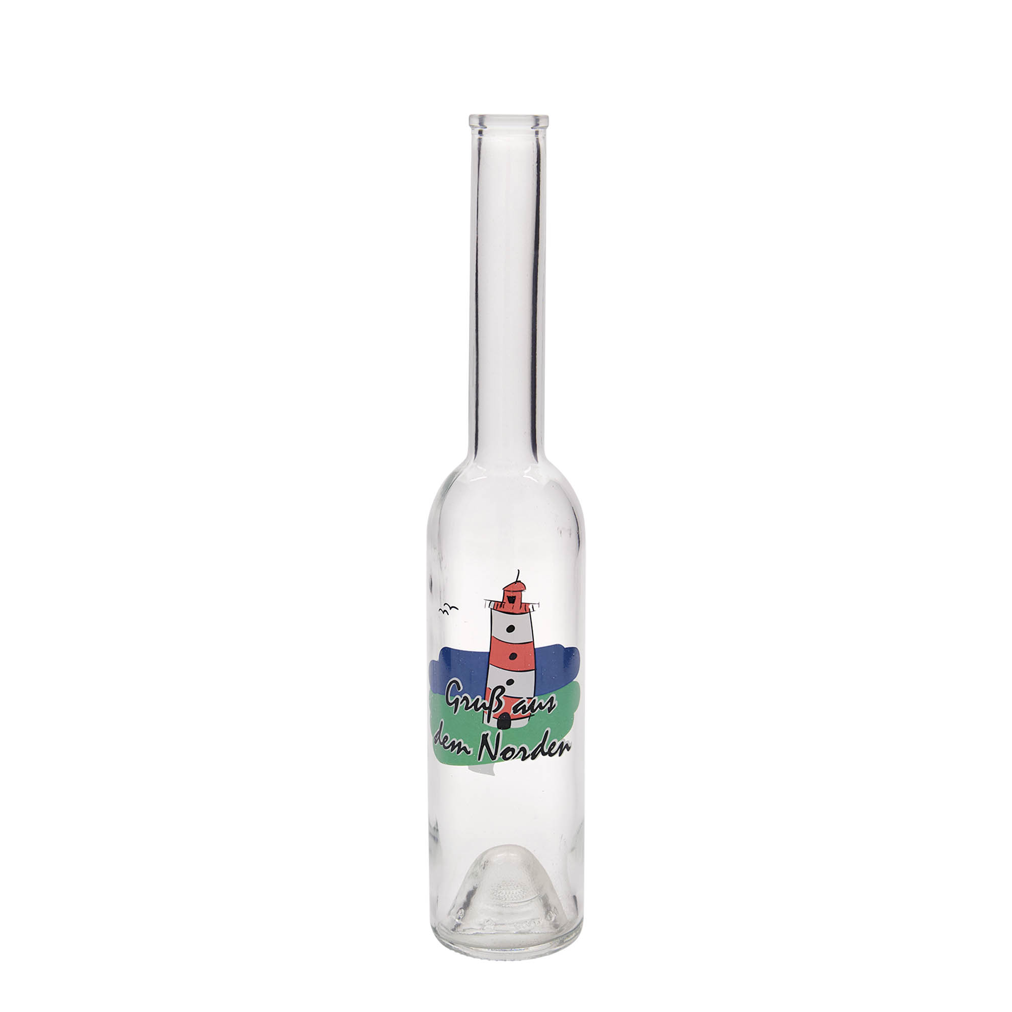 350 ml glassflaske 'Opera', motiv: Norden, åpning: kork