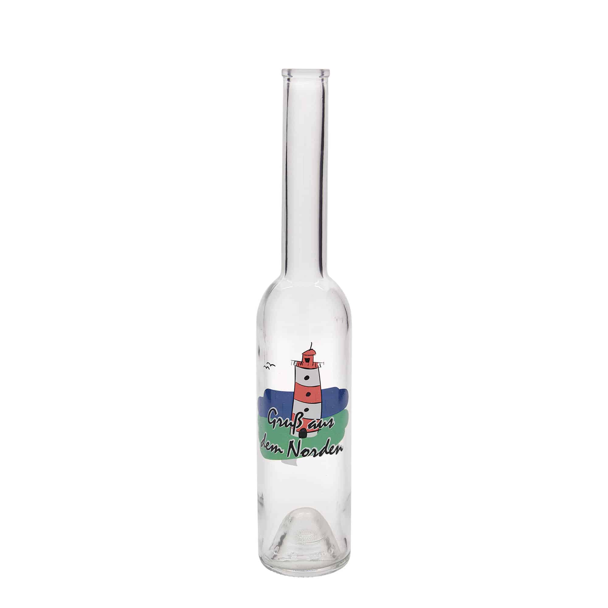 350 ml glassflaske 'Opera', motiv: Norden, åpning: kork