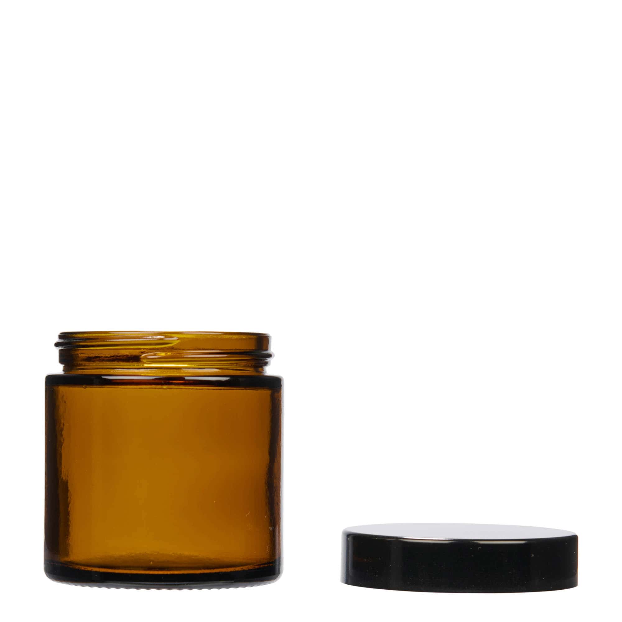 120 ml krukke 'Brown Line', glass, brun, åpning: skrukork