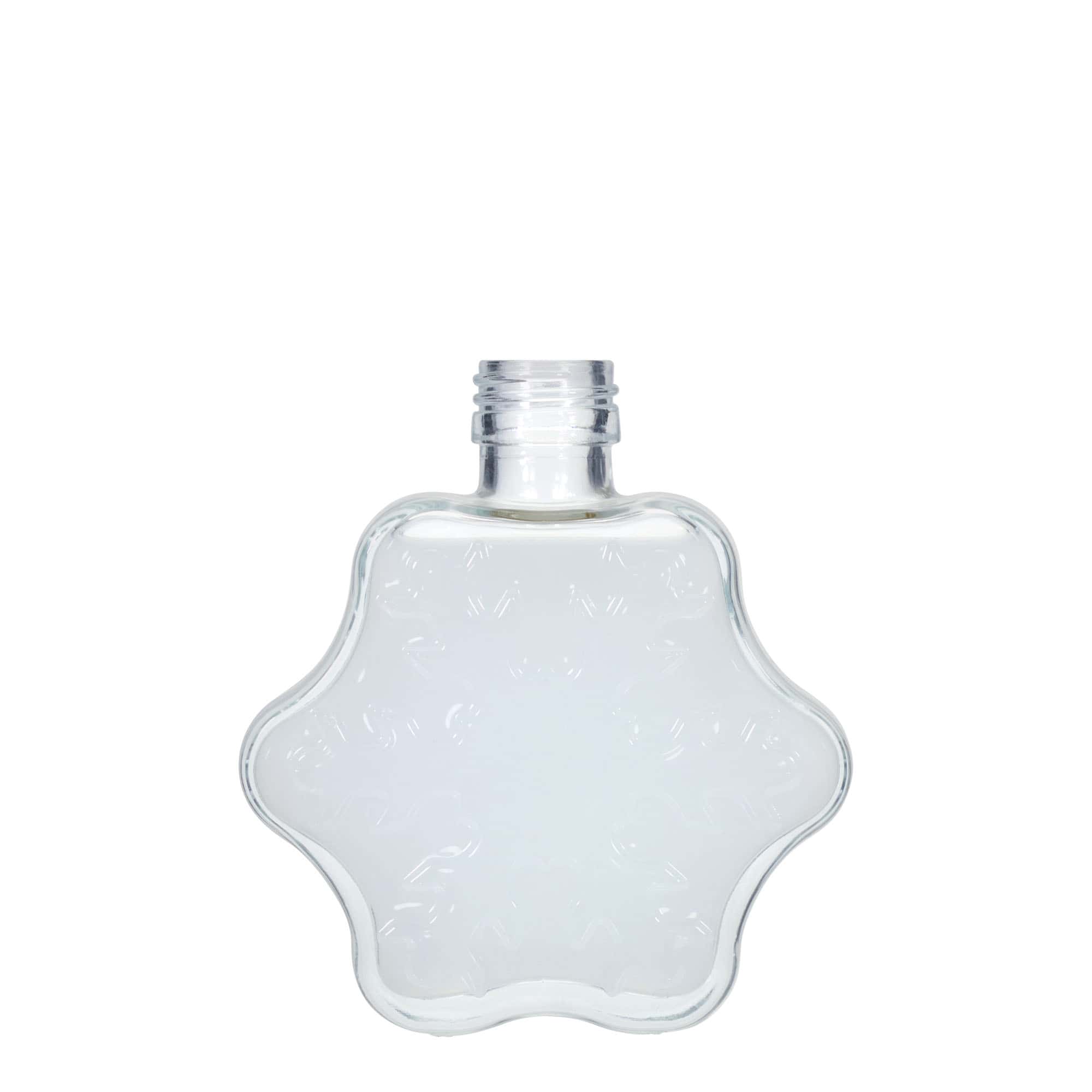 200 ml glassflaske 'Snøfnugg', munn: PP 28