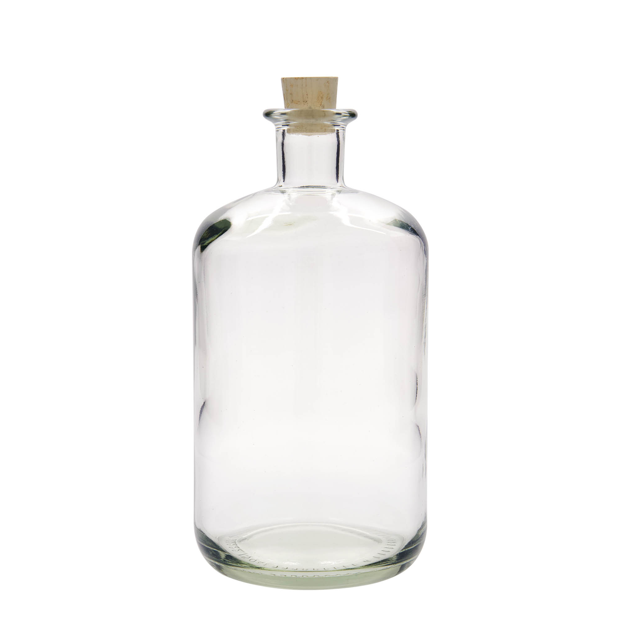 1.500 ml glassflaske apotek, åpning: kork 1.500 ml glassflaske apotek, åpning: kork
