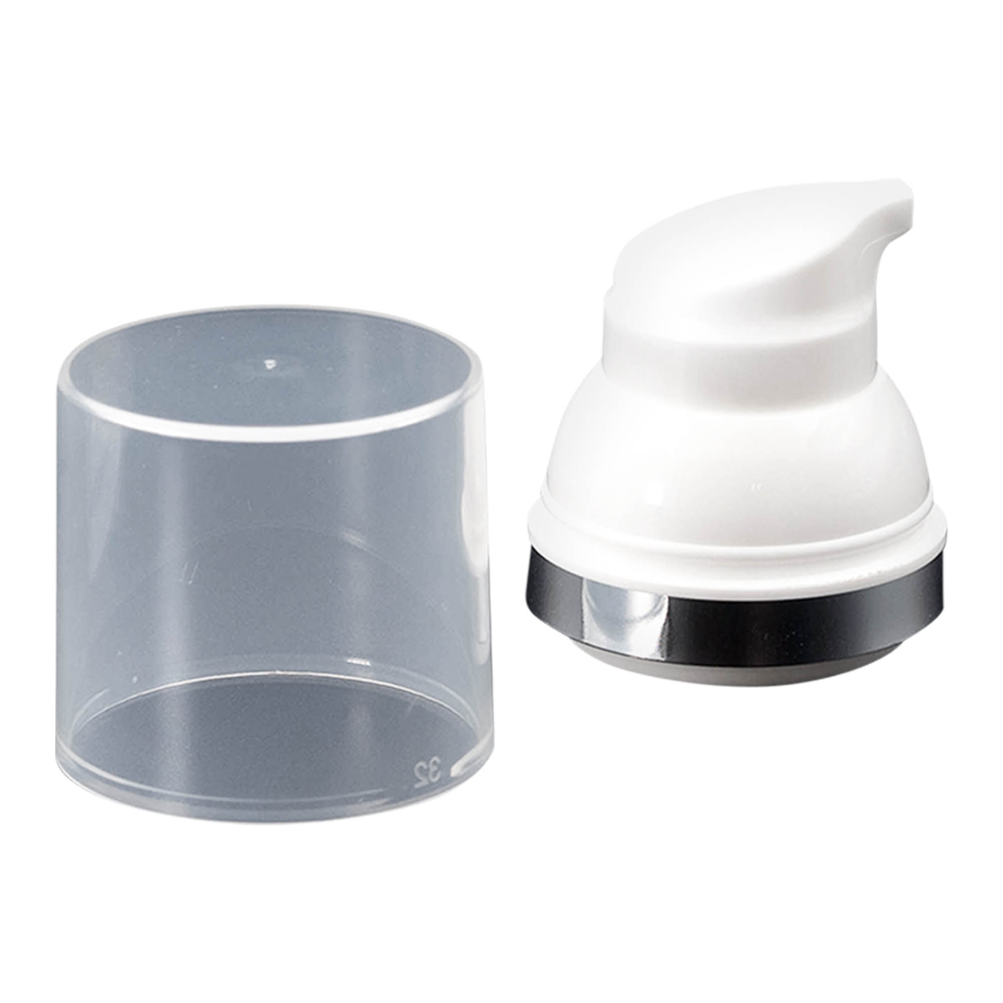 Airless dispenser pumpehode 'Mezzo', PP-plast, hvit