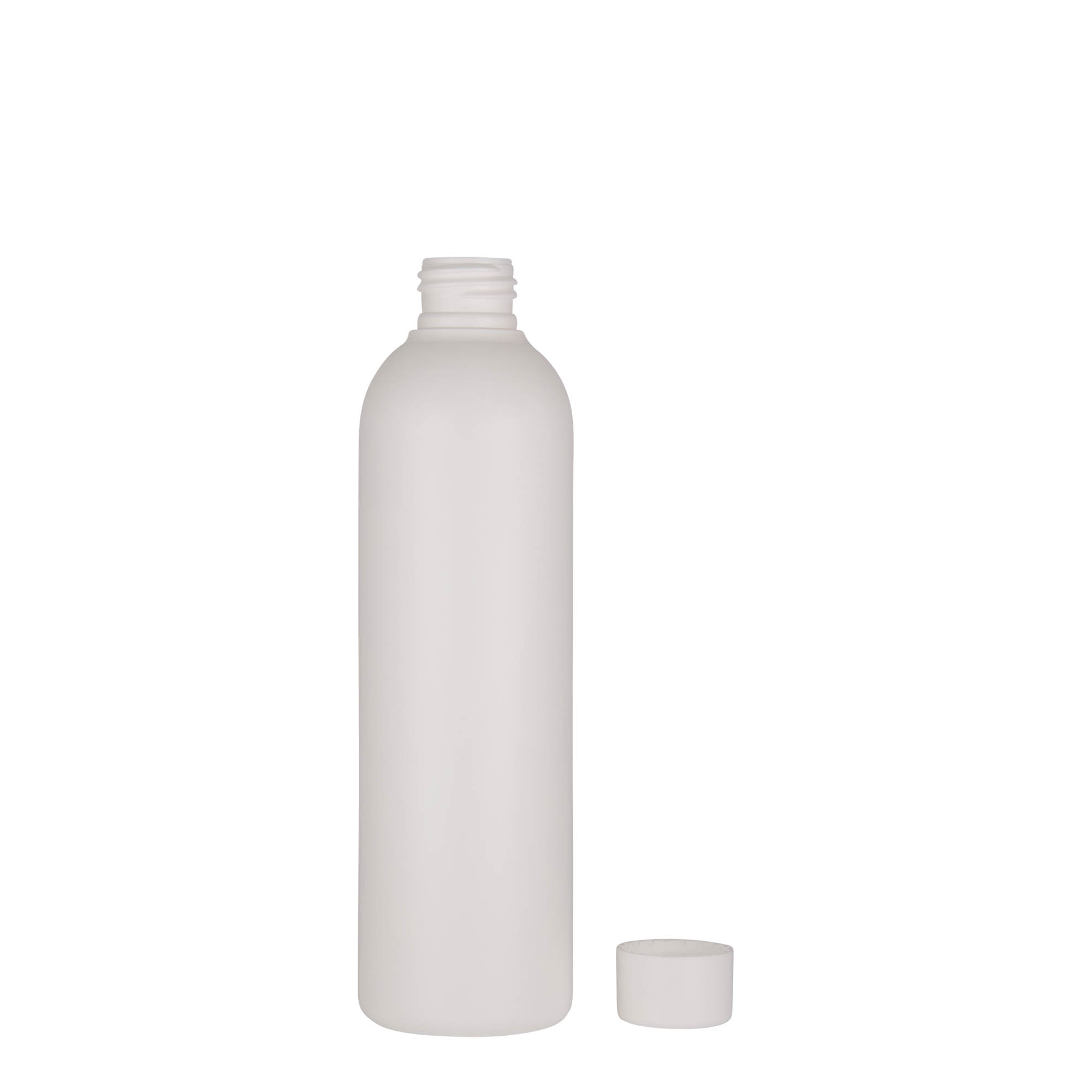 250 ml plastflaske 'Tuffy', HDPE, hvit, åpning: 24/410 250 ml plastflaske 'Tuffy', HDPE, hvit, åpning: 24/410