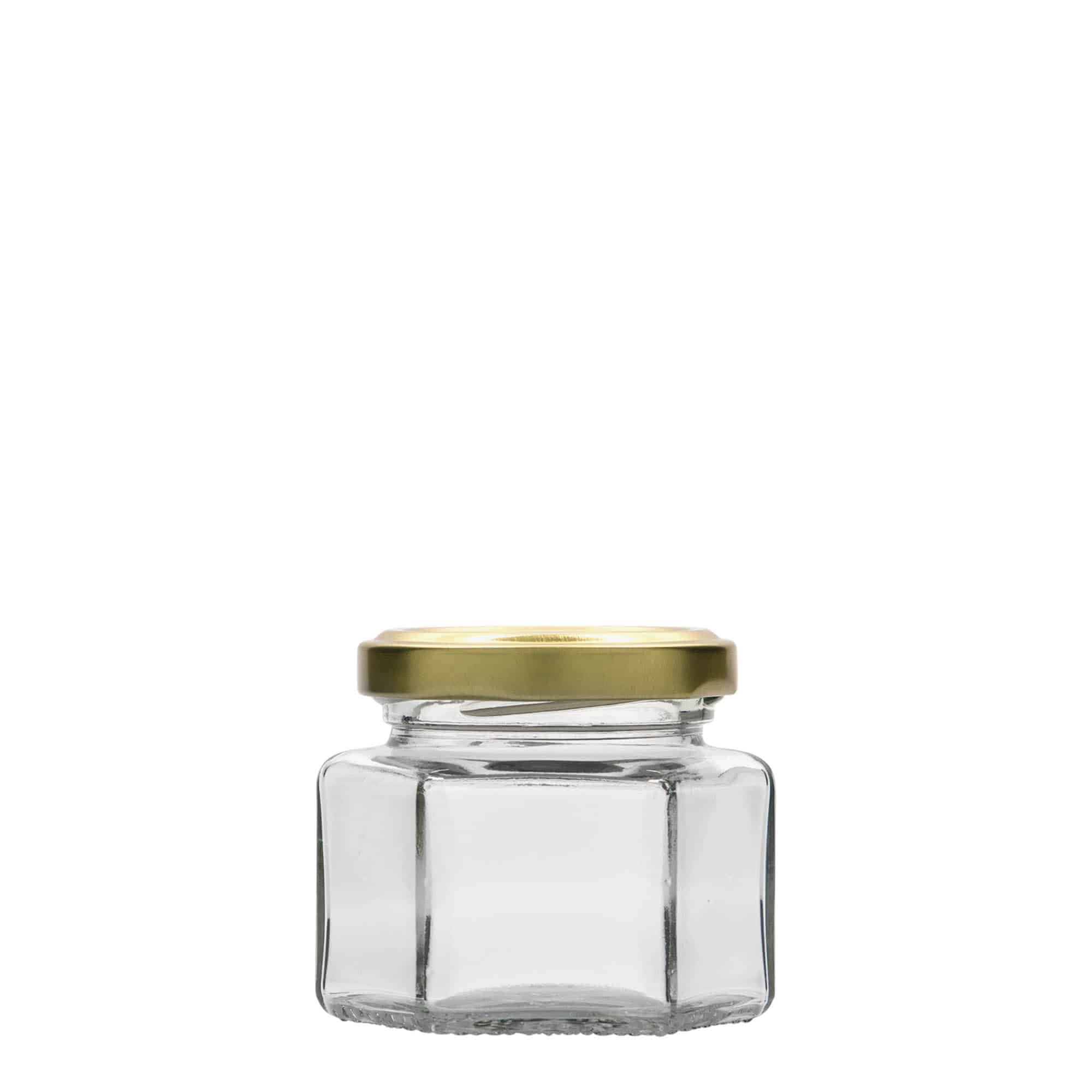 106 ml sekskantglass, åpning: Twist-Off (TO 53)