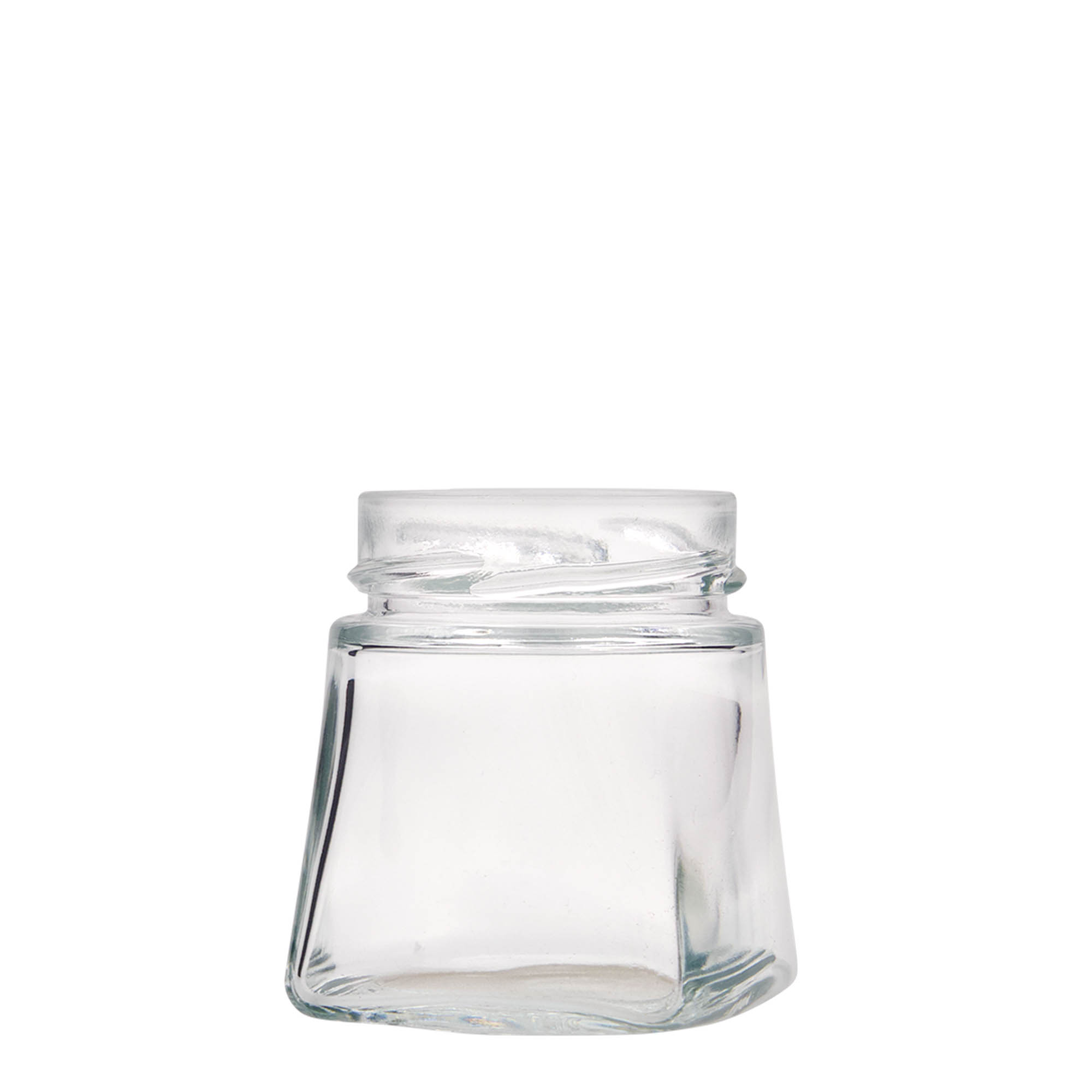 212 ml firkantet glass 'Luxor', åpning: Deept-Twist-Off (DTO 63)