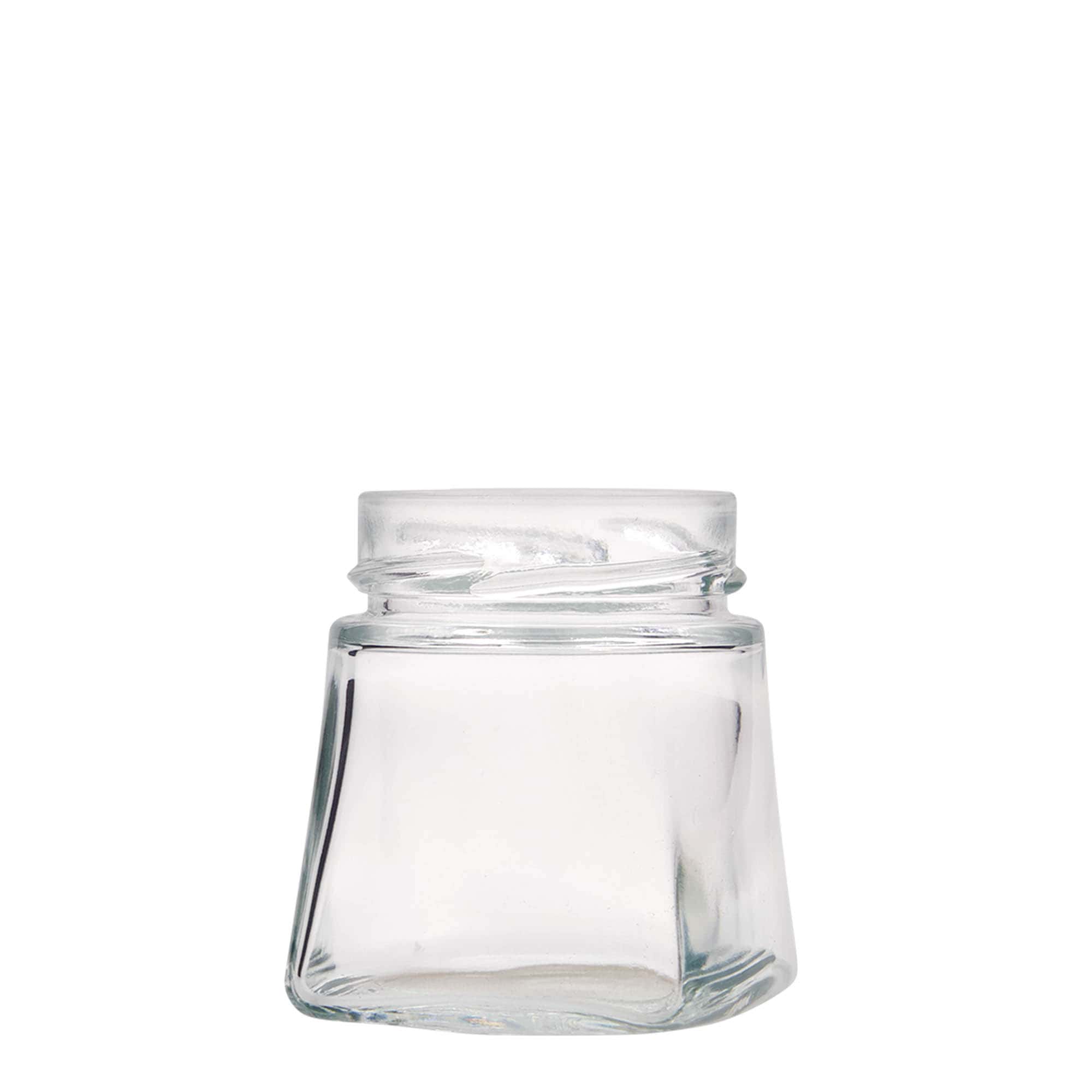 212 ml firkantet glass 'Luxor', åpning: Deept-Twist-Off (DTO 63)