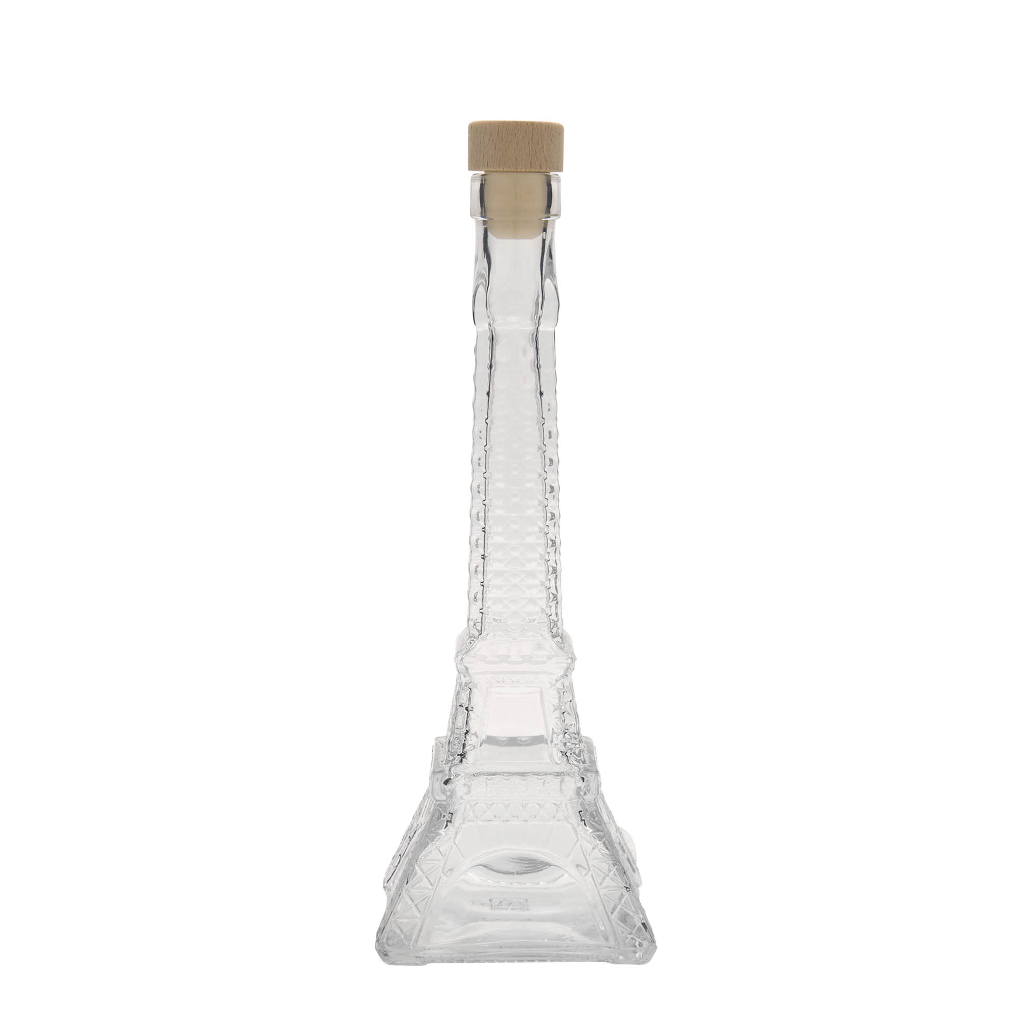 200 ml glassflaske 'Eiffeltårnet', åpning: kork