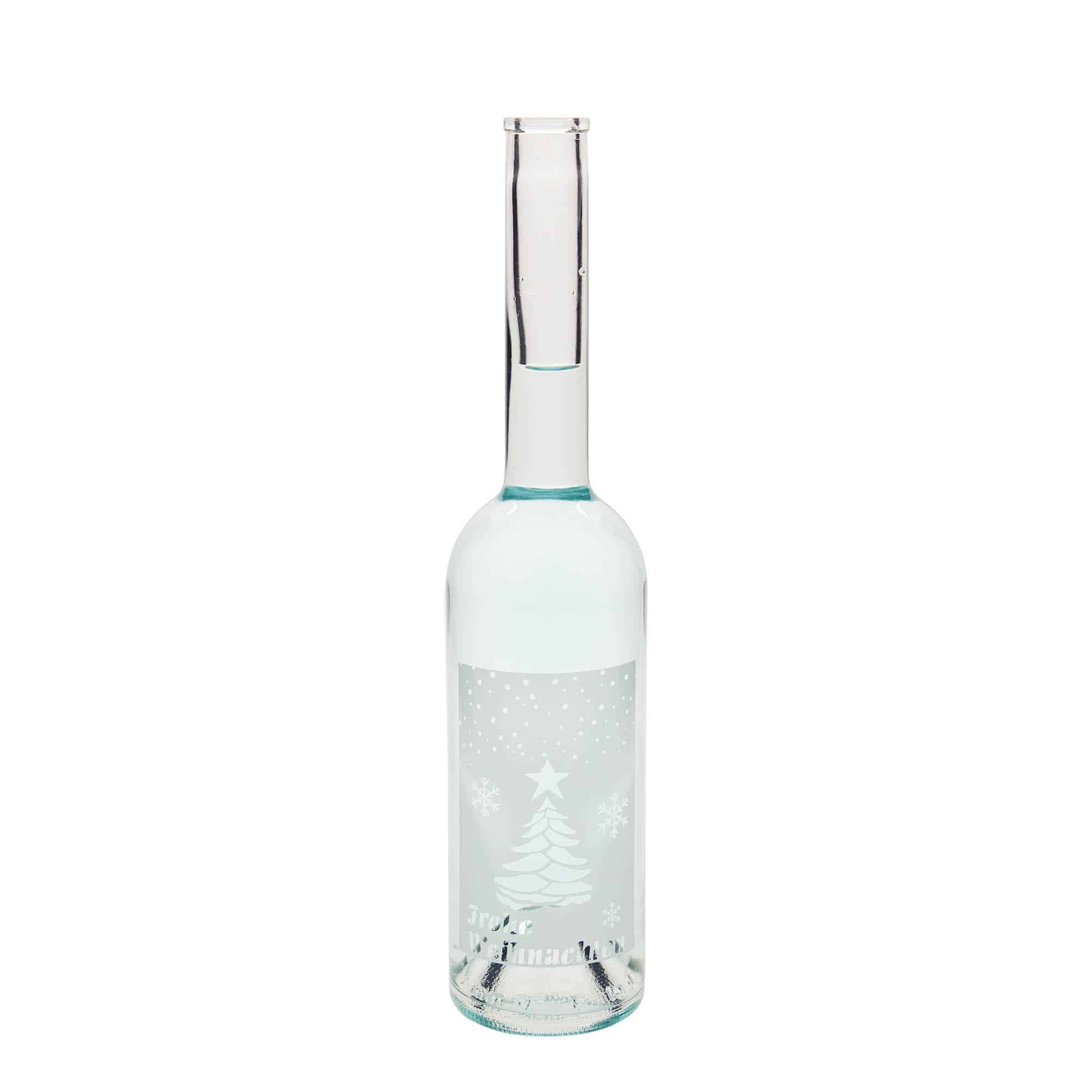 500 ml glassflaske "Opera", motiv: Hvit jul, åpning: Kork