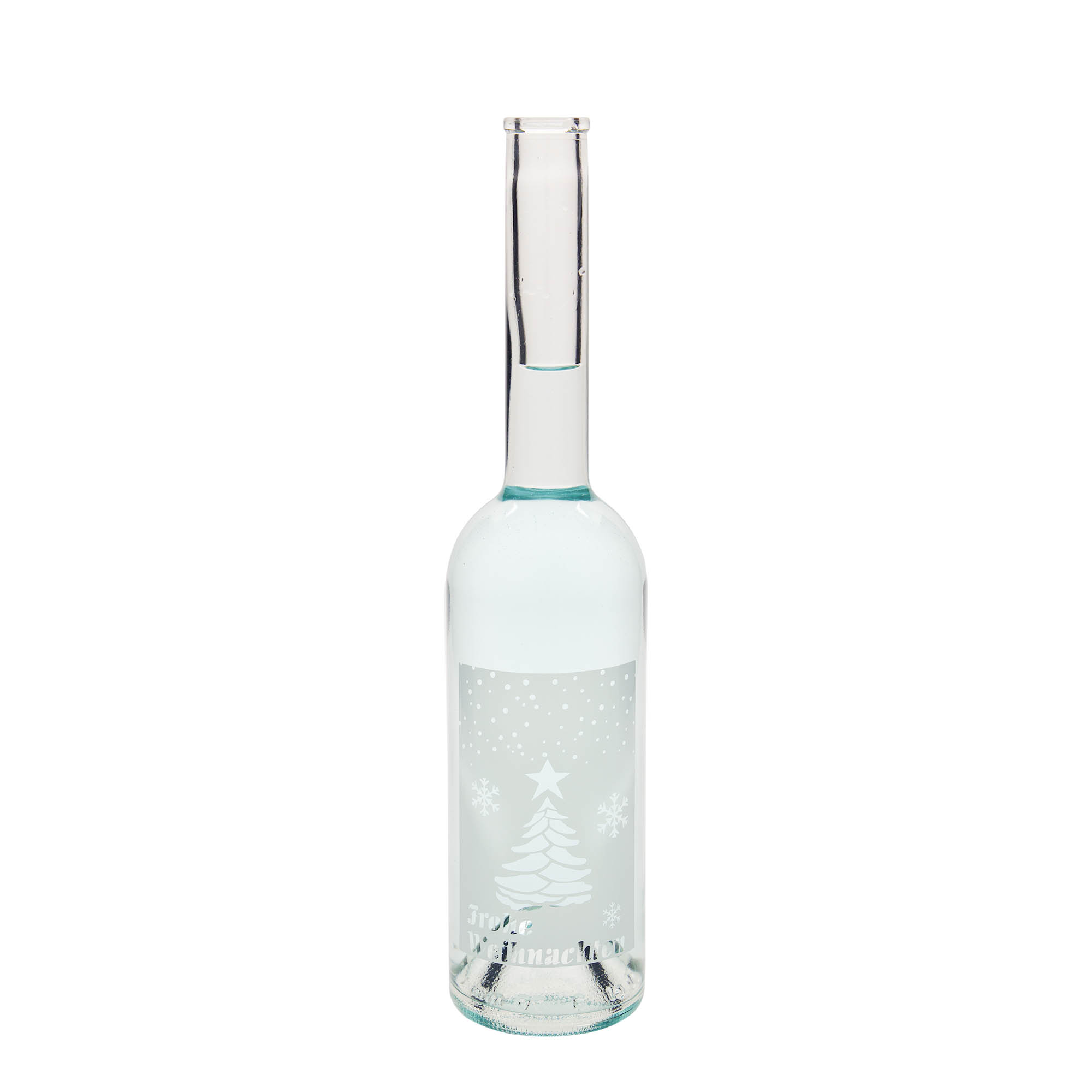 500 ml glassflaske 'Opera', motiv: Hvite jul, åpning: kork