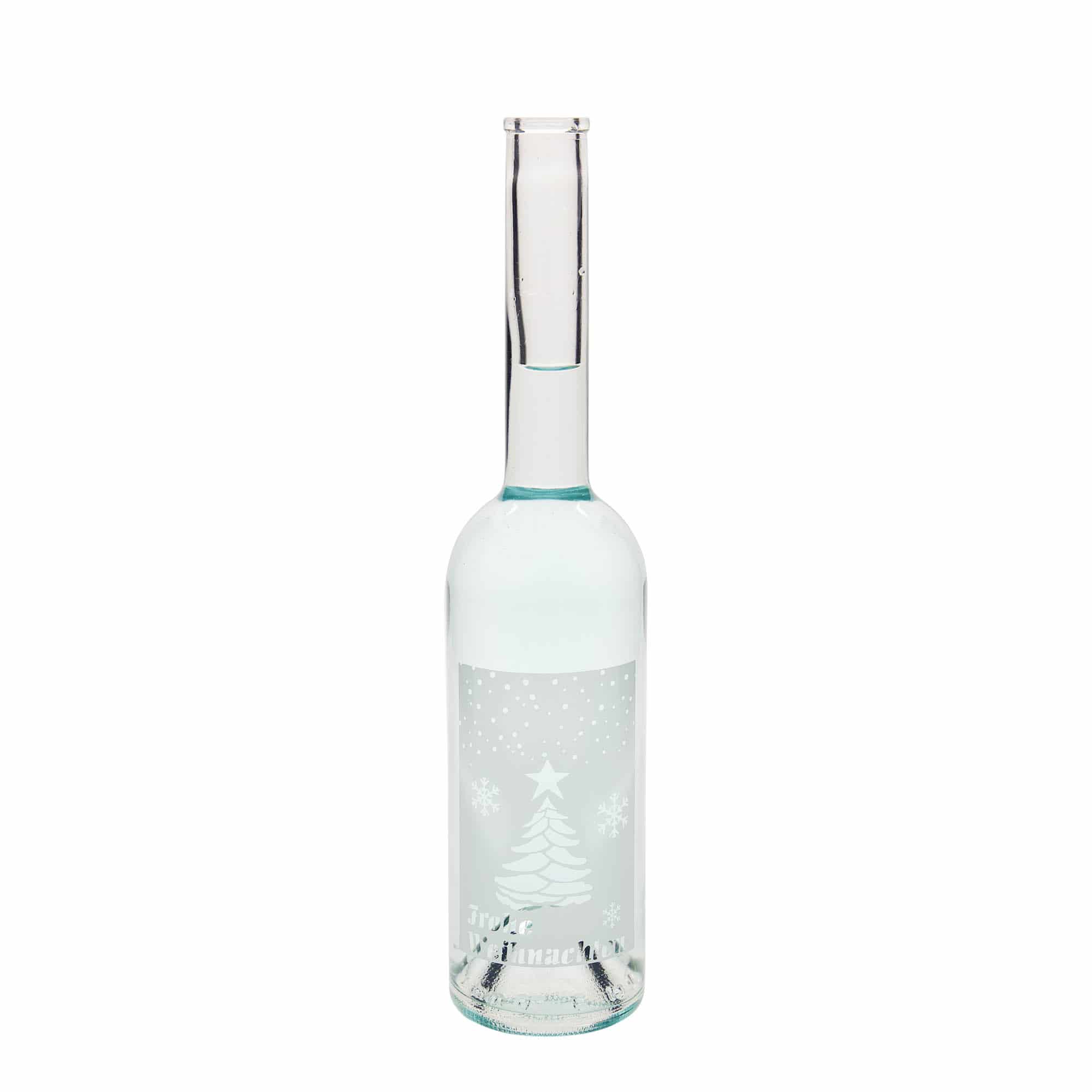 500 ml glassflaske 'Opera', motiv: Hvite jul, åpning: kork