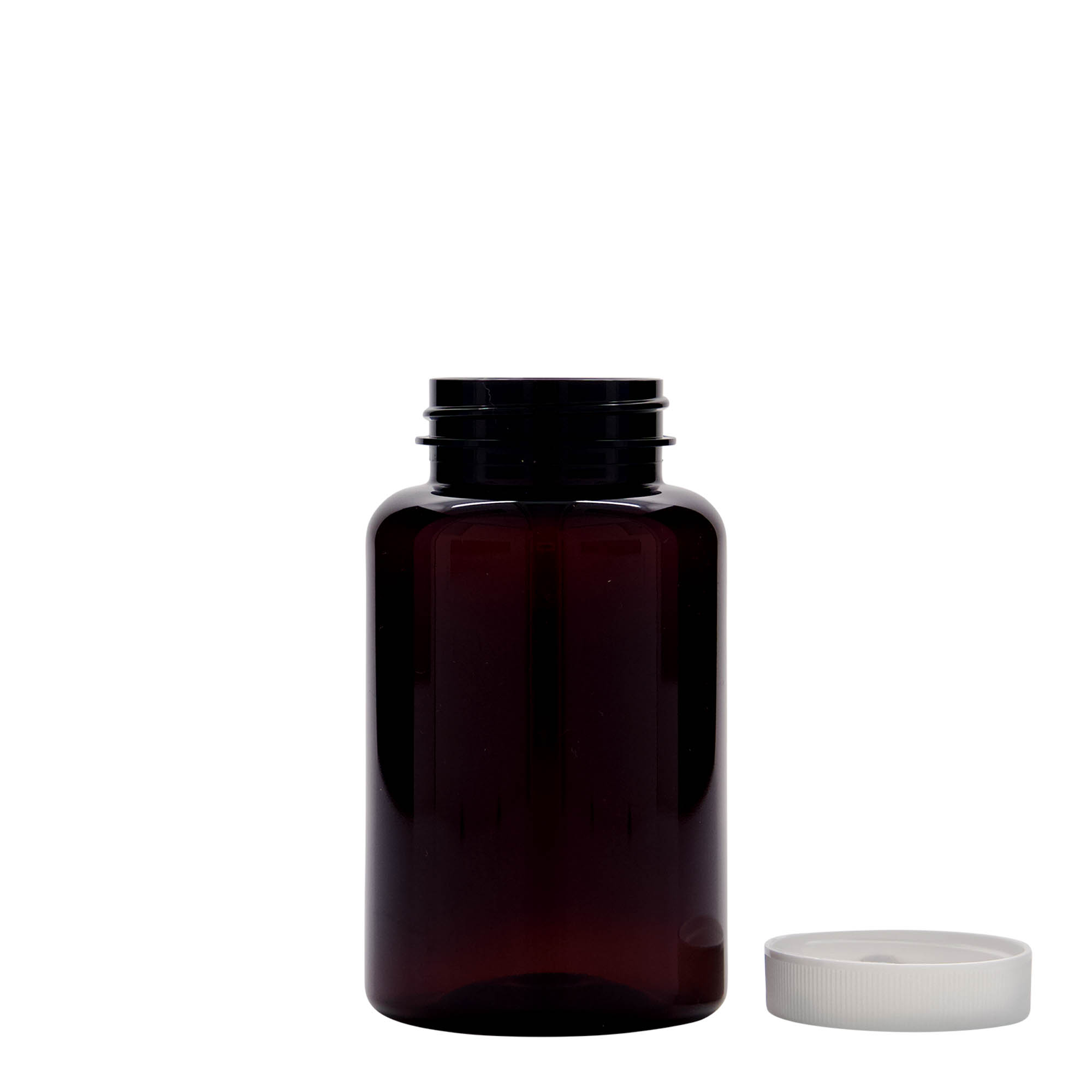 250 ml PET-beholder, plast, brun, åpning: 45/400 250 ml PET-beholder, plast, brun, åpning: 45/400