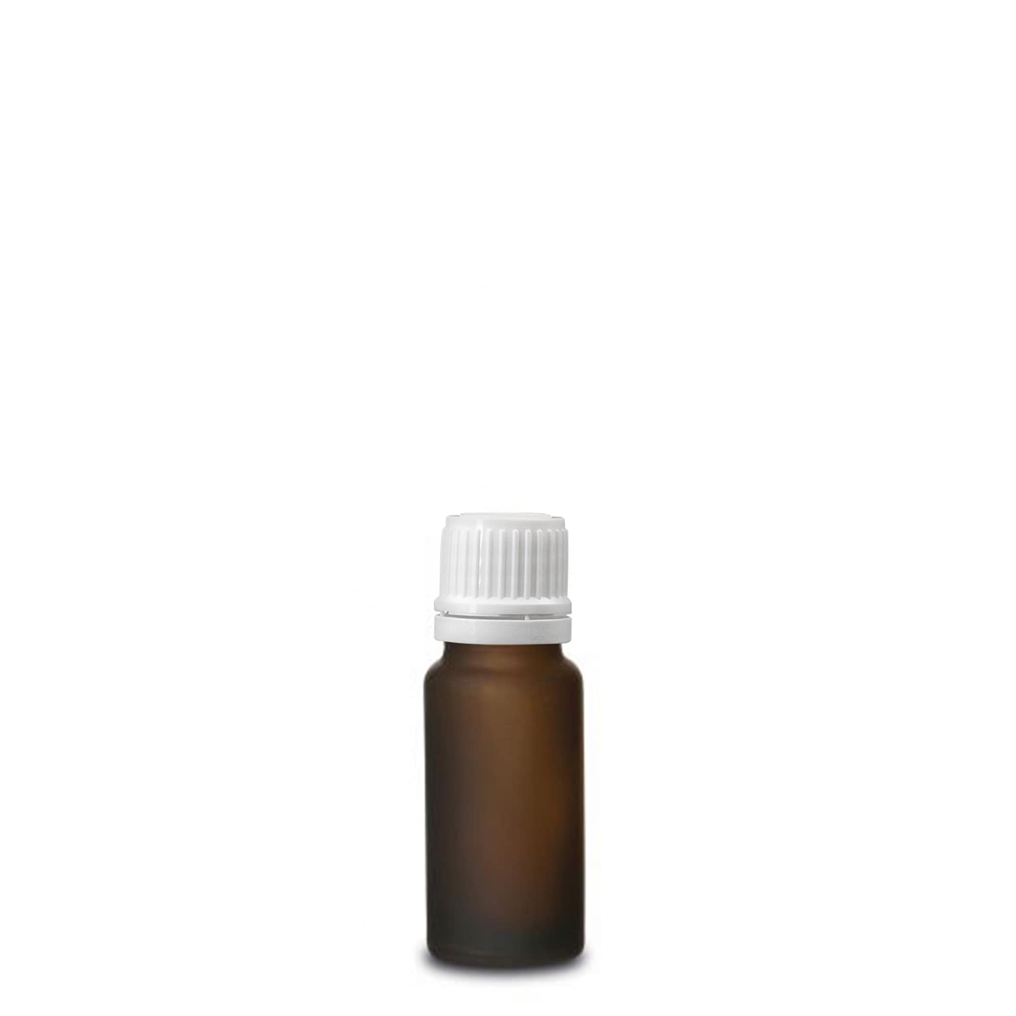 10 ml medisinsk flaske, glass, brunt frostet, åpning: DIN 18
