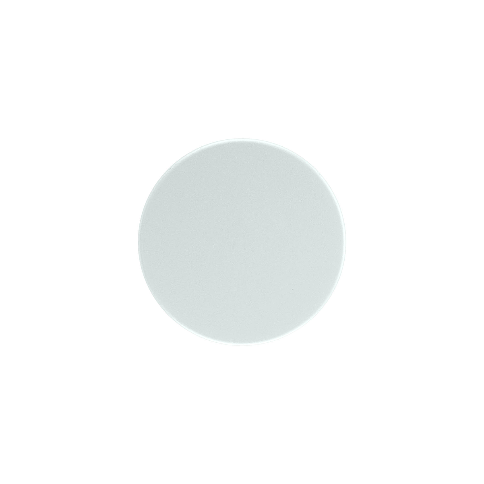 Airless dispenser pumpehode „Mezzo“, type D, PP-plast, hvit med matt sølvmetalllokk