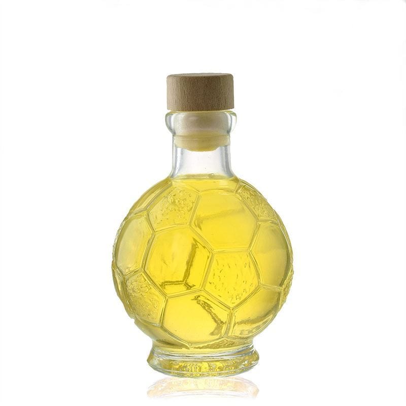 200 ml glassflaske 'Fotball', åpning: kork