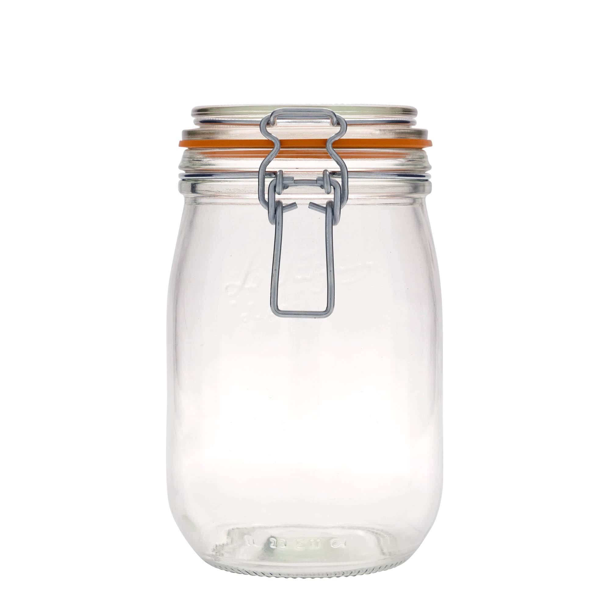 1000 ml bøyleglass "Le Parfait Super Bocal", åpning: Bøylelokk 1000 ml bøyleglass "Le Parfait Super Bocal", åpning: Bøylelokk
