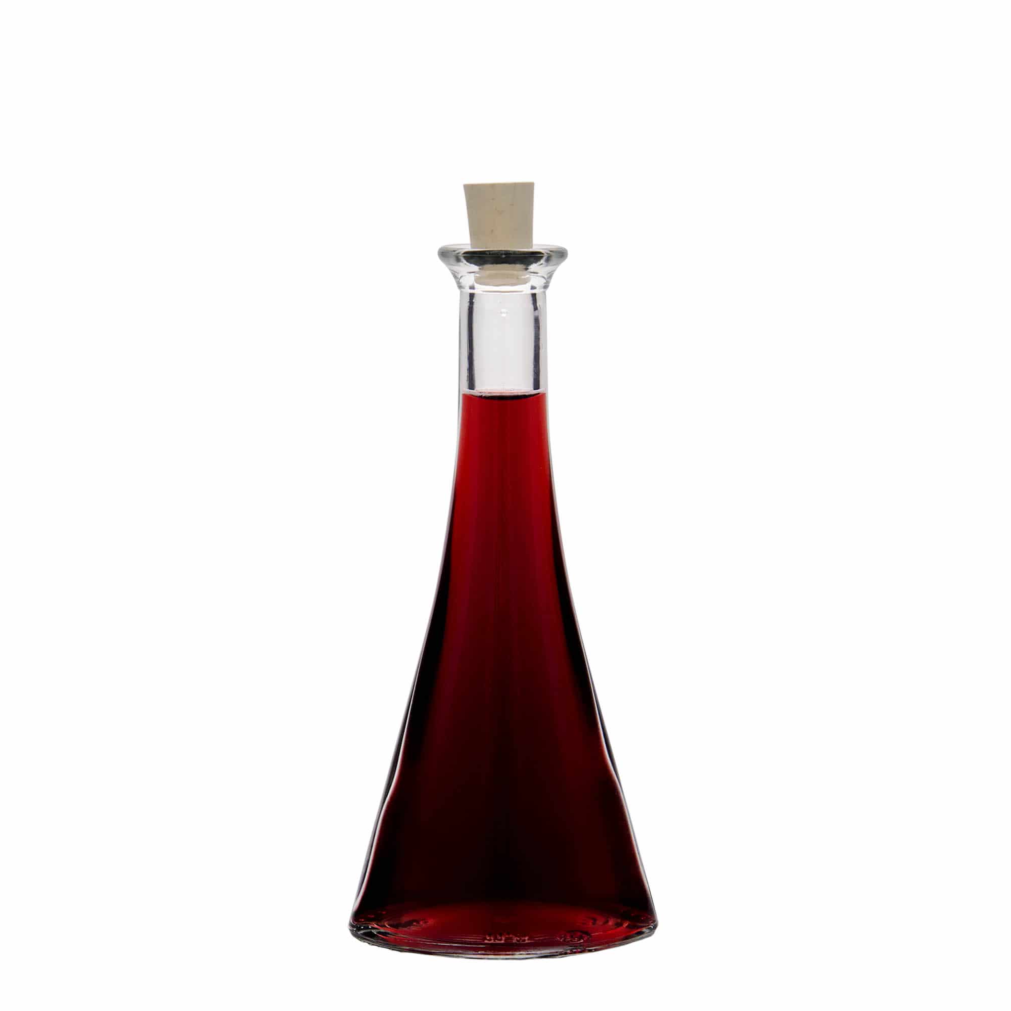 100 ml glassflaske "Veronica", halvrund, åpning: Kork