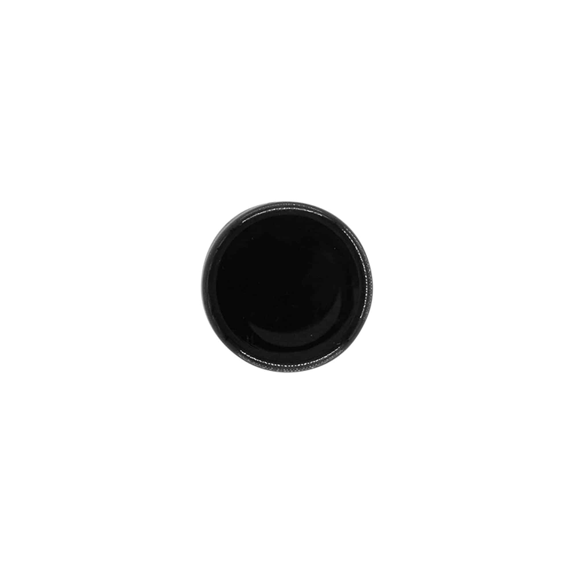 Skrukork, PP-plast, svart, for åpning: 20/410