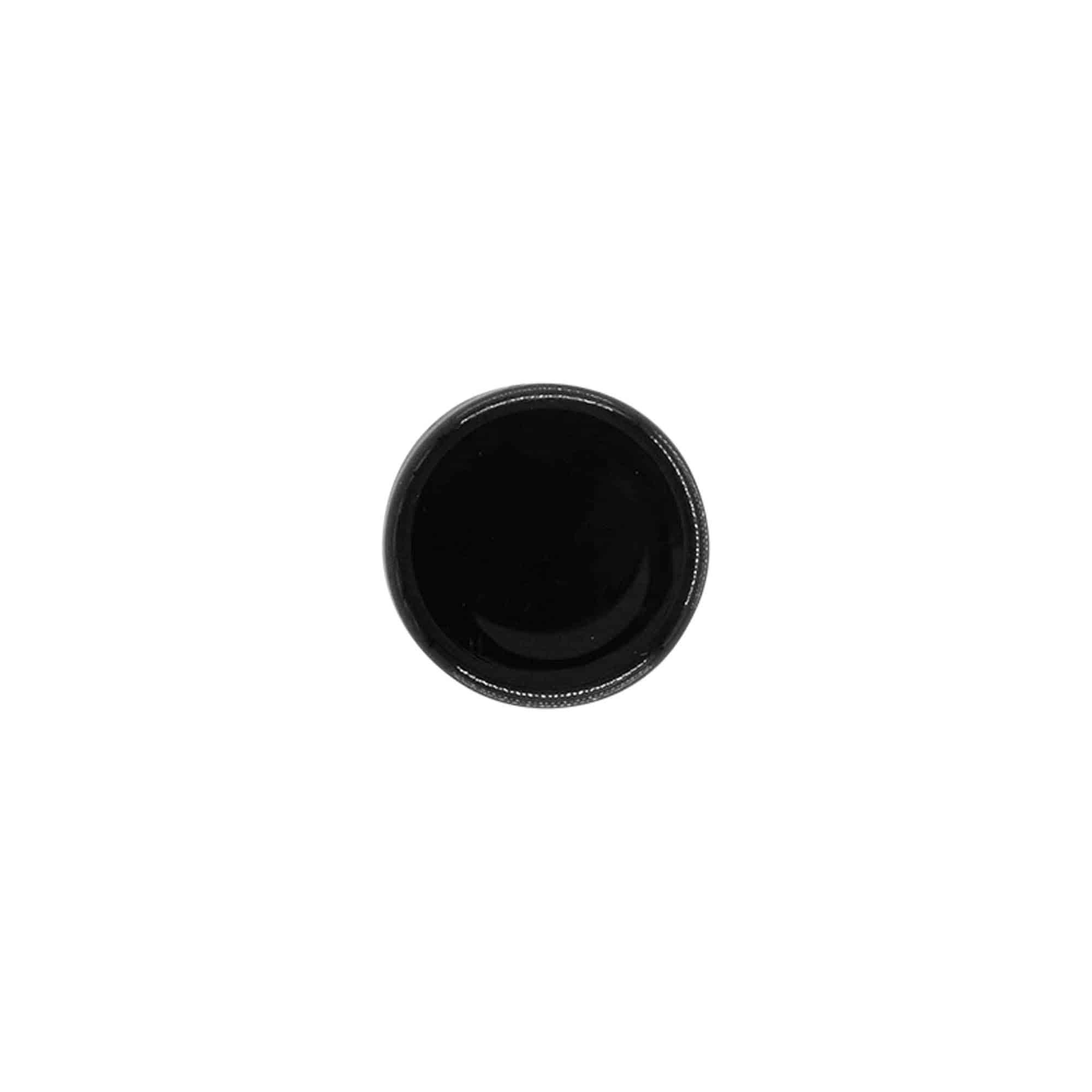 Skrukork, PP-plast, svart, for åpning: 20/410