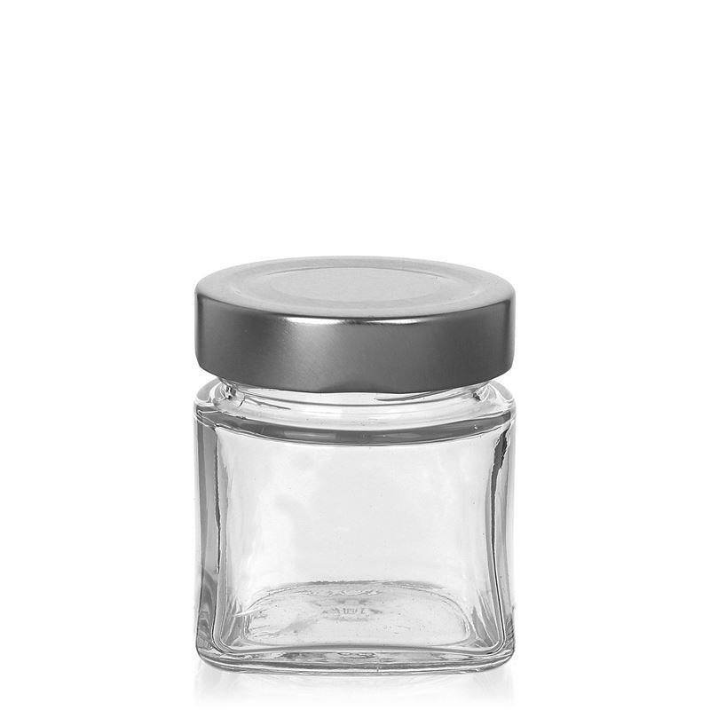 106 ml firkantet glass 'Luxor', åpning: Deep-Twist-Off (DTO 58) 106 ml firkantet glass 'Luxor', åpning: Deep-Twist-Off (DTO 58)