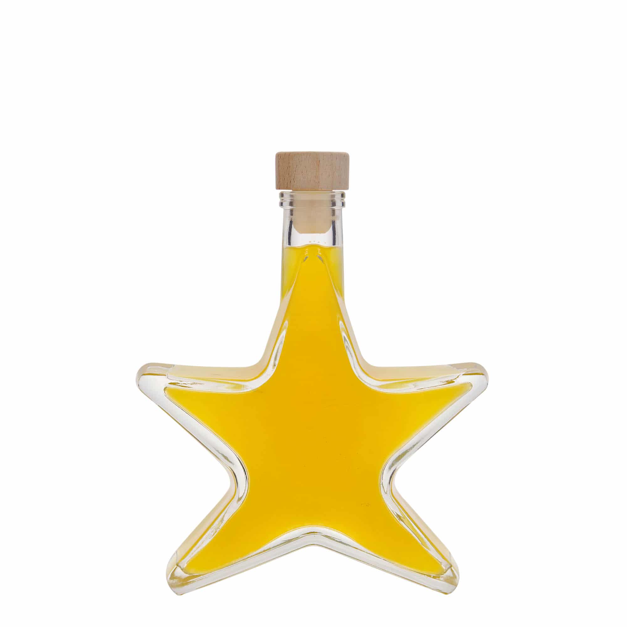 200 ml glassflaske "Stjerne", åpning: Kork