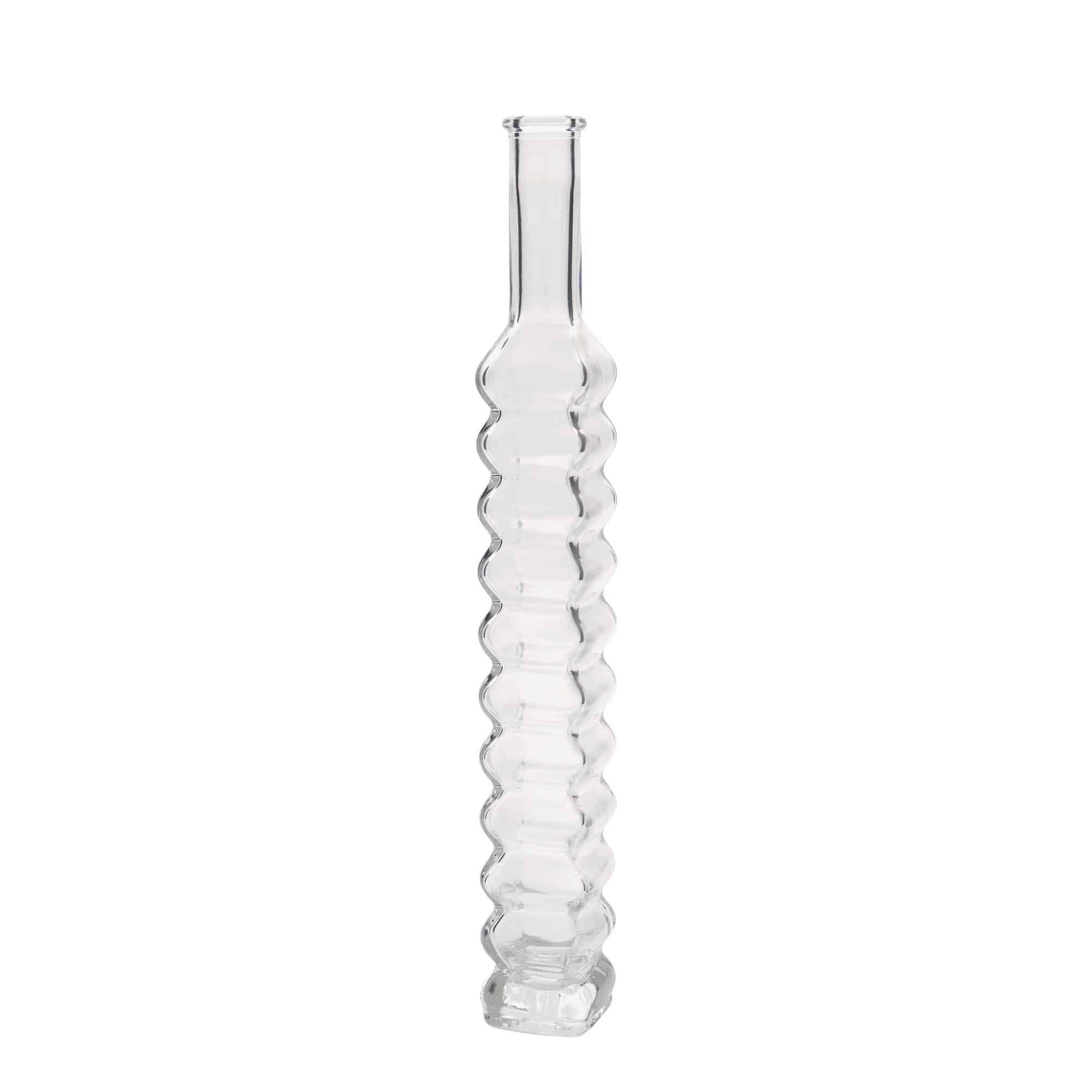 200 ml glassflaske "Roma, kvadratisk, åpning: Kork