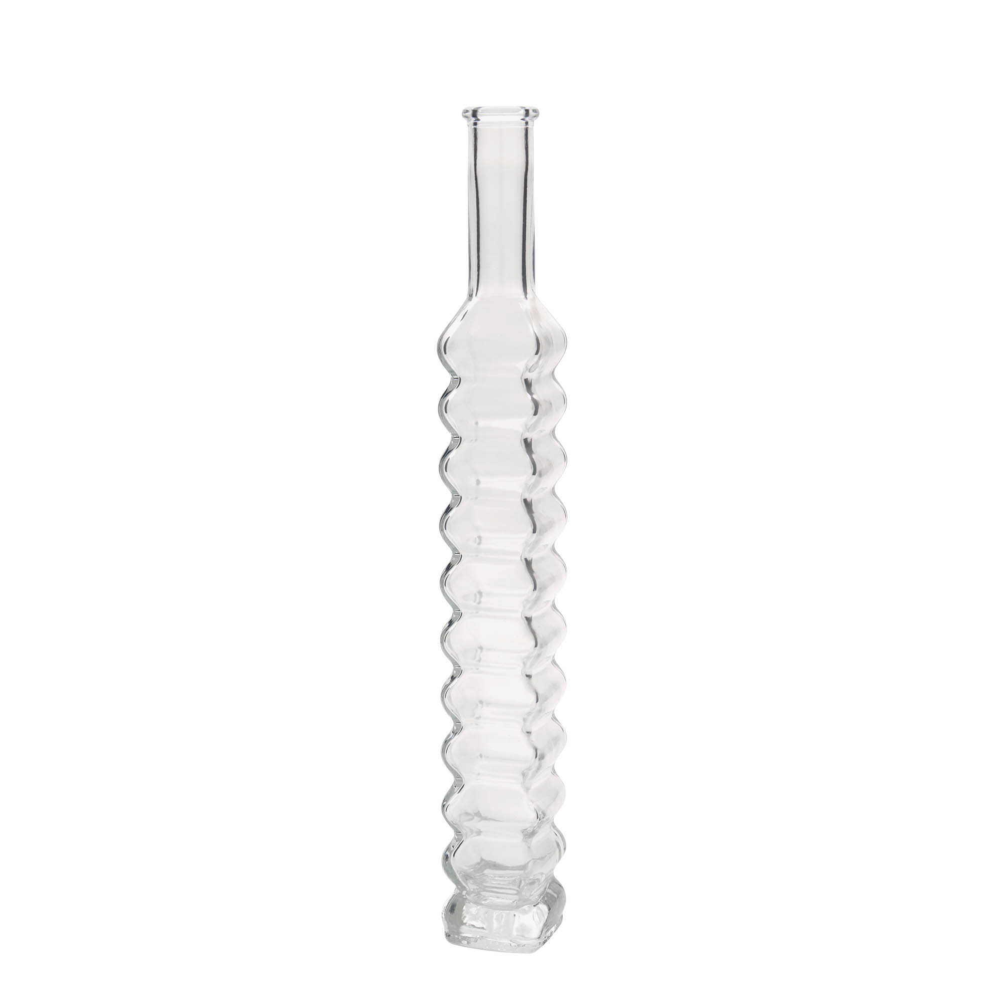 200 ml glassflaske 'Roma, firkantet, åpning: kork'