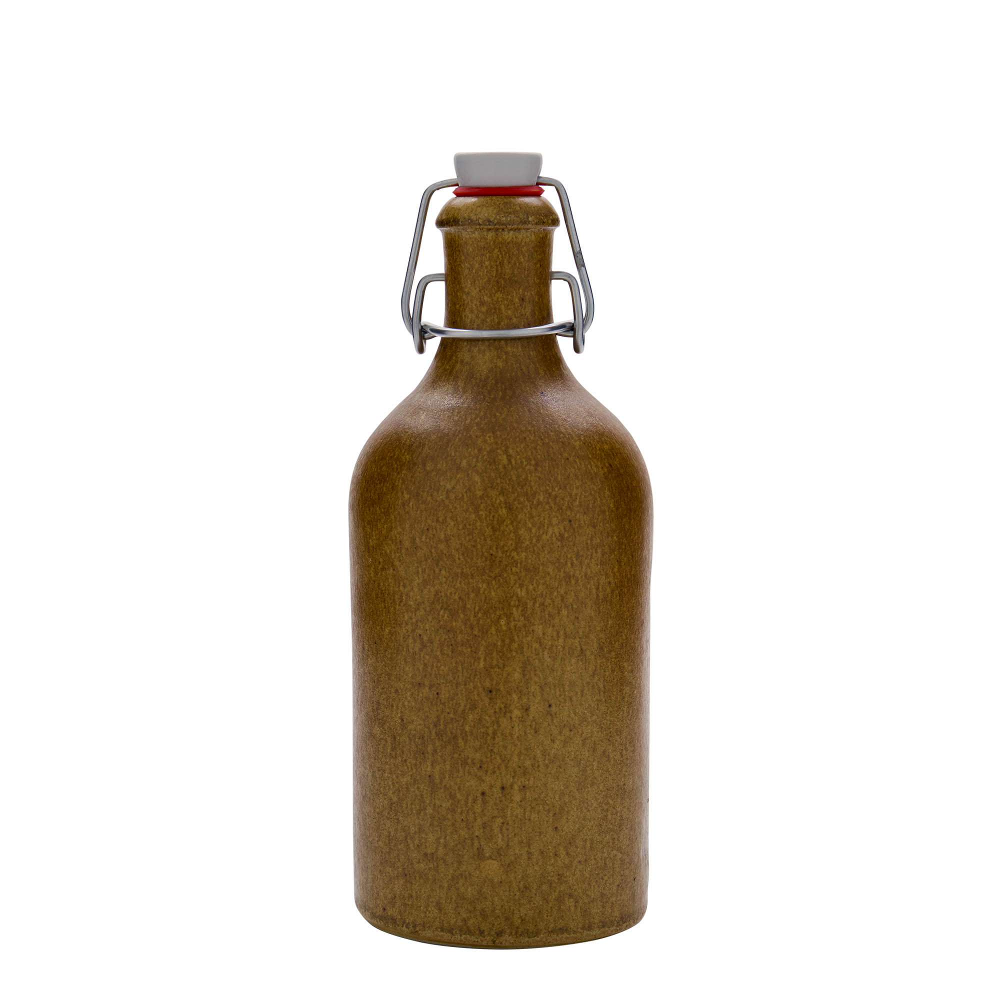 500 ml tonkrukke, steingods, brun-kristall, åpning: klemmelokk 500 ml tonkrukke, steingods, brun-kristall, åpning: klemmelokk