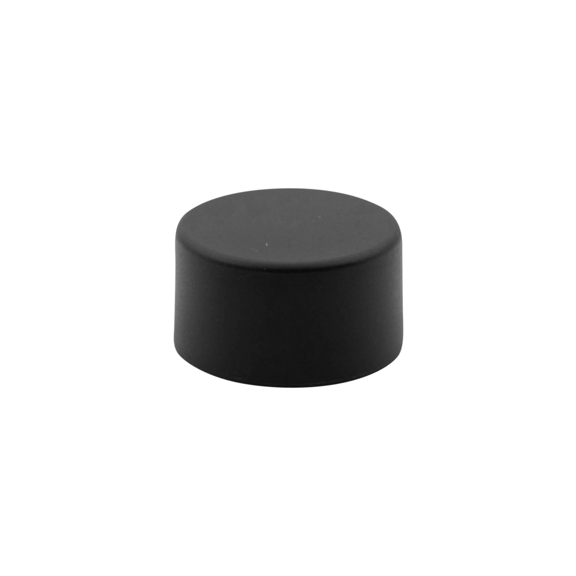 Skrukork, metall-plast, svart, for munningsåpning: PP 31,5