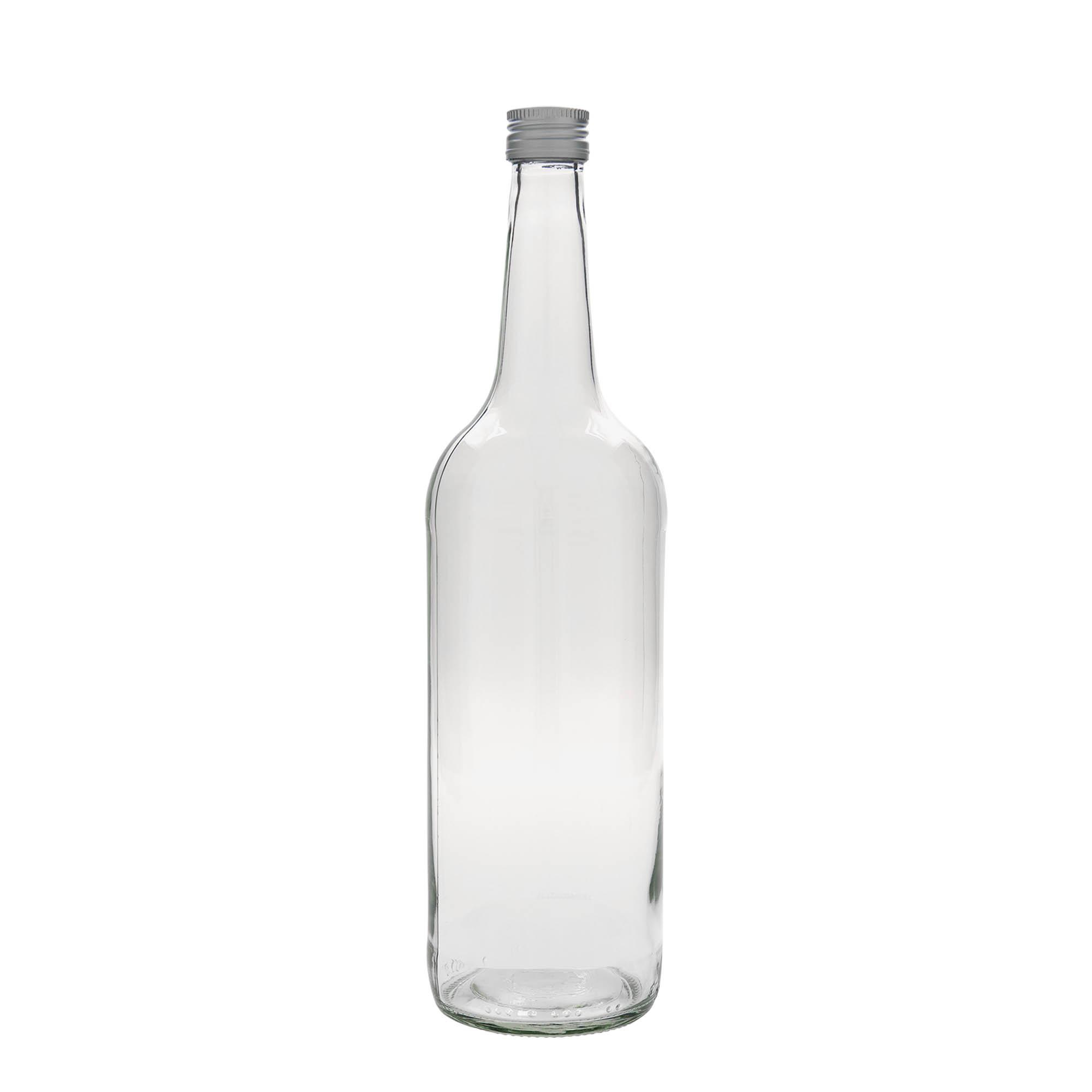 1.000 ml glassflaske med rett hals, åpning: PP 28 1.000 ml glassflaske med rett hals, åpning: PP 28