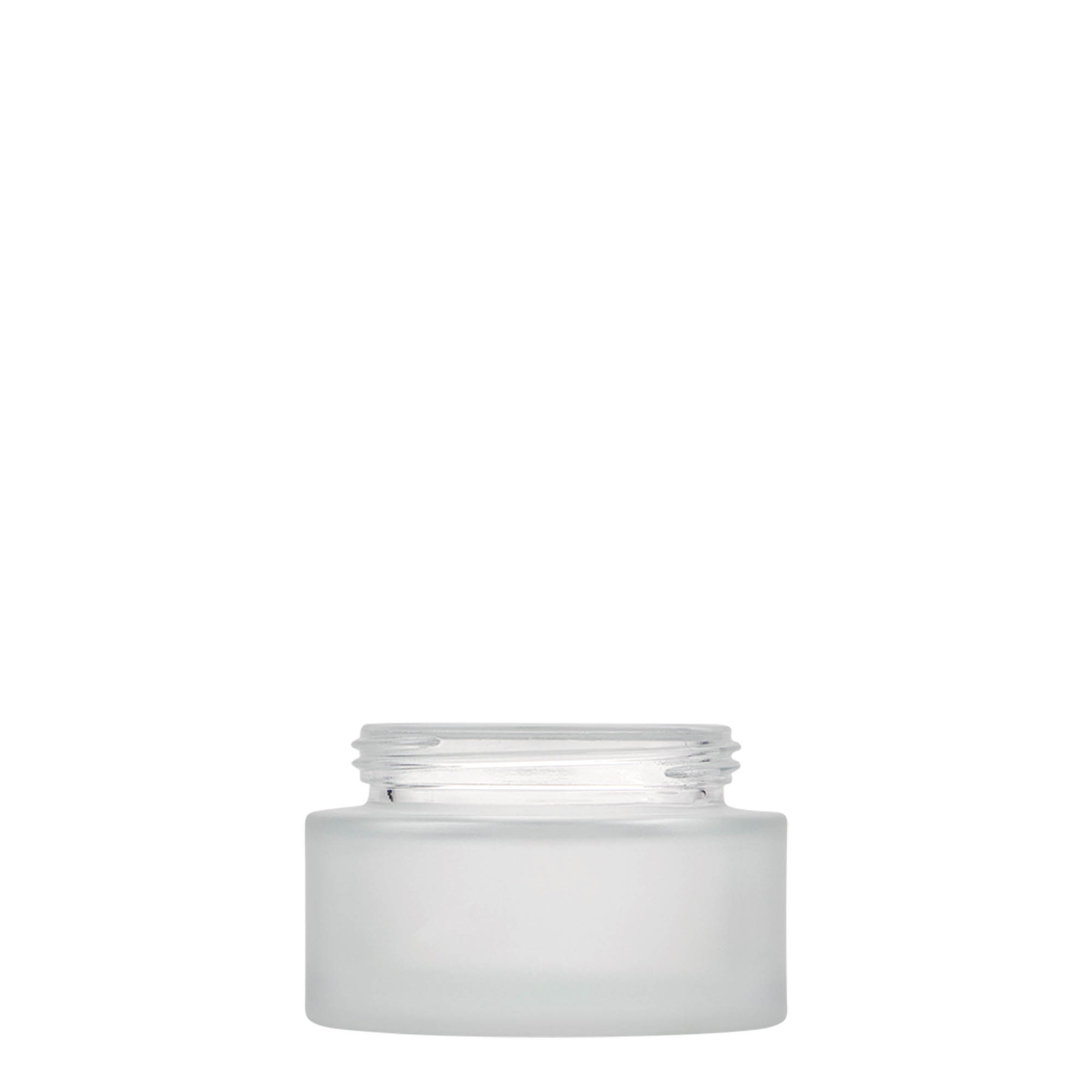 50 ml krukke 'Platin Edition', glass, frostet, åpning: skrukork 50 ml krukke 'Platin Edition', glass, frostet, åpning: skrukork