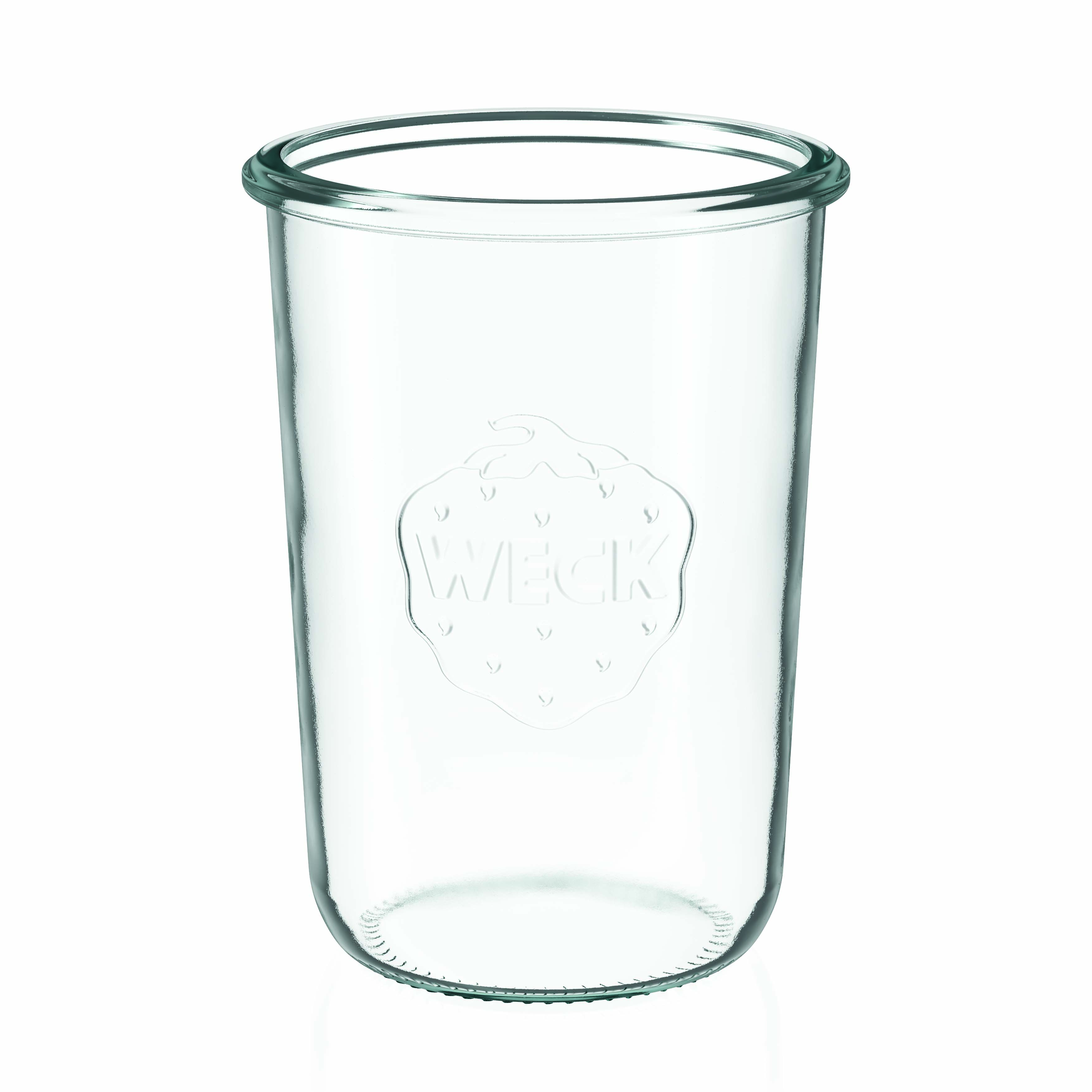 6x 850 ml WECK-sylteglass av terrintype med glasslokk RR 100