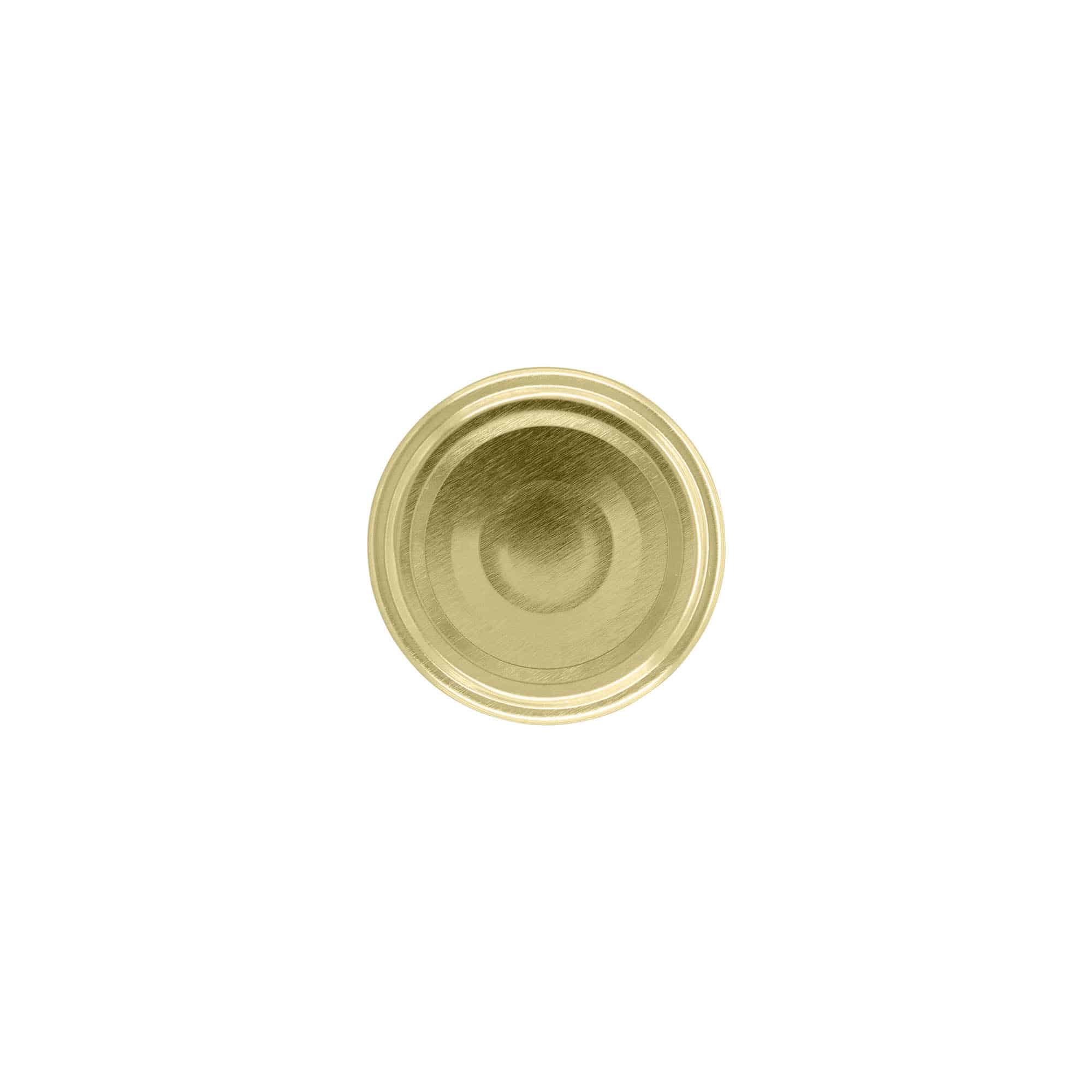 Twist-Off-lokk, hvit blikkplate, gull, for åpning: TO 48