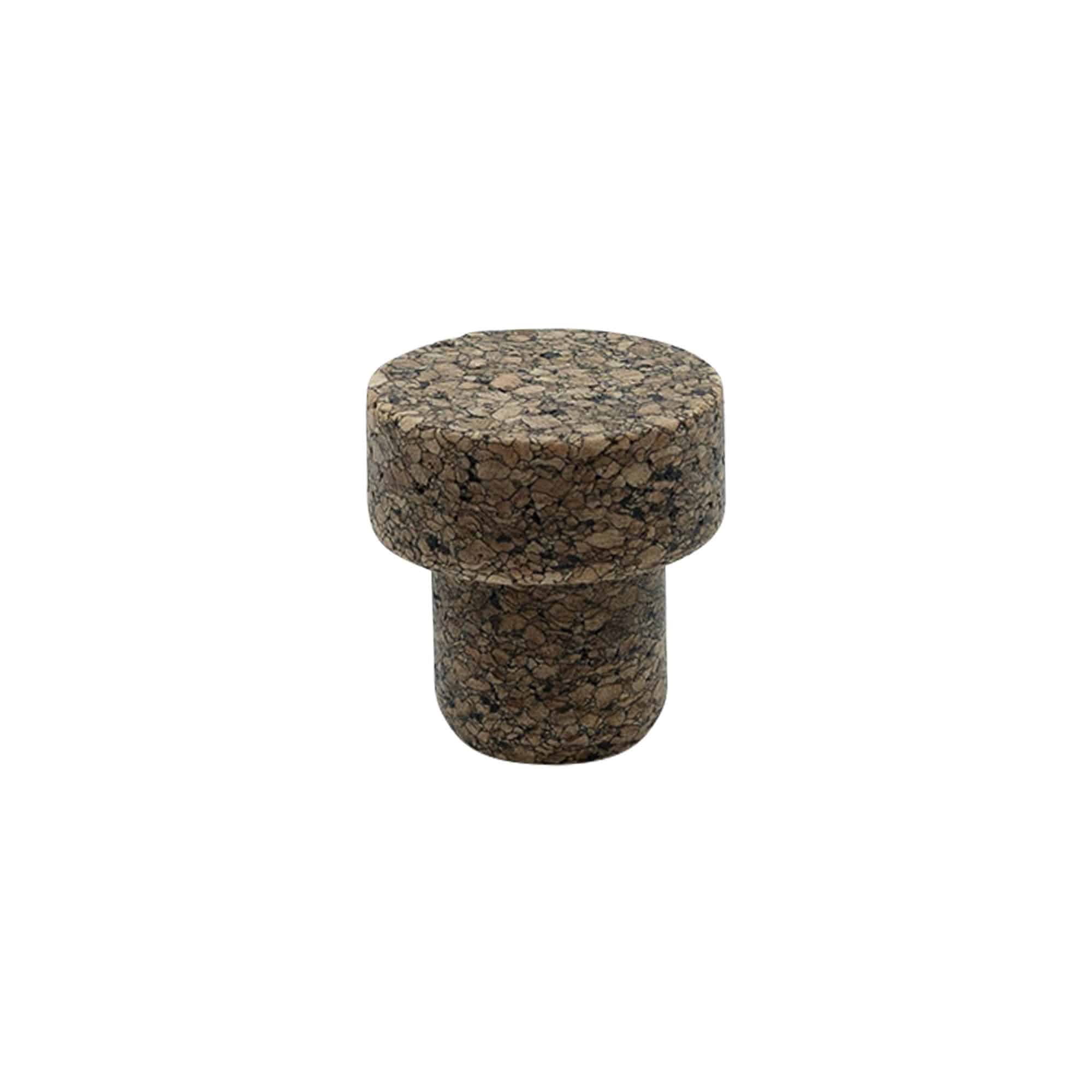 Gripekork 'Sharp' 22,5 mm, Corkcoal, for åpning: Kork