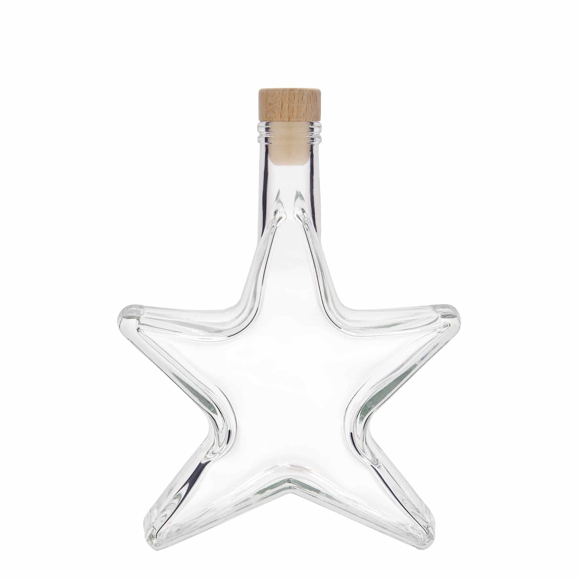 350 ml glassflaske "Stjerne", åpning: Kork