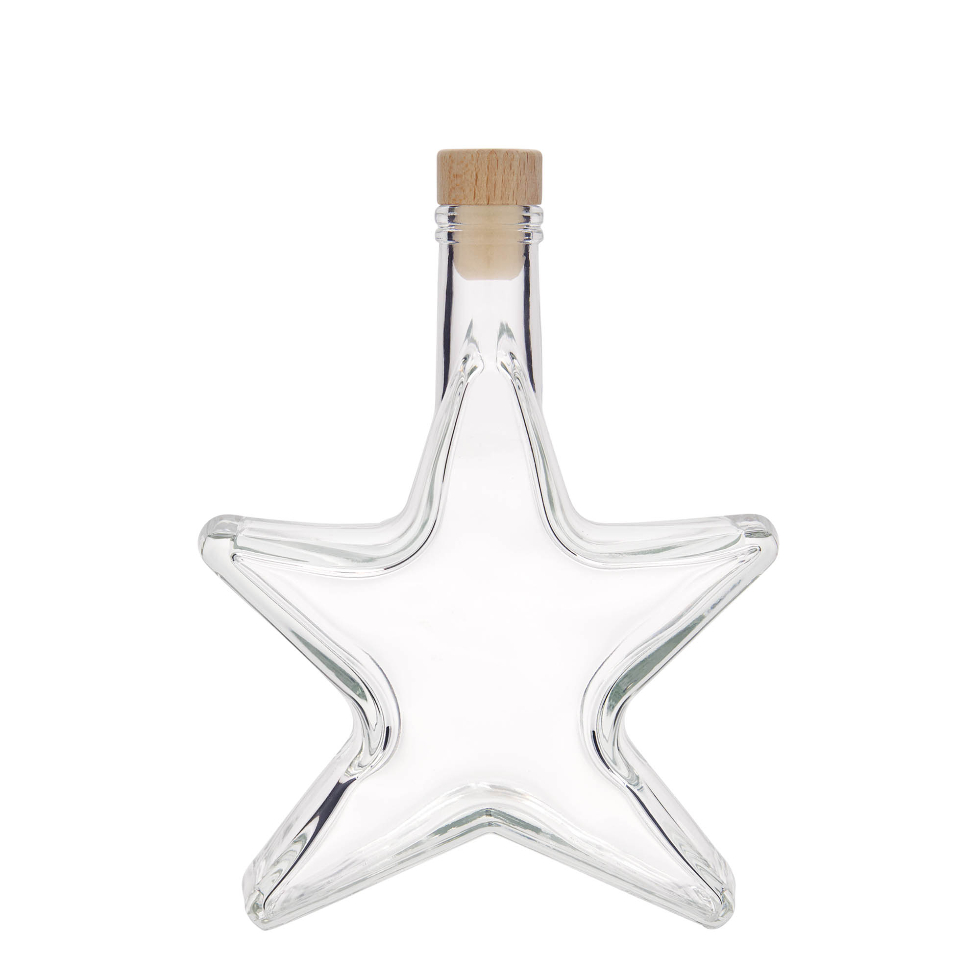 350 ml glassflaske 'Stjerne', åpning: kork