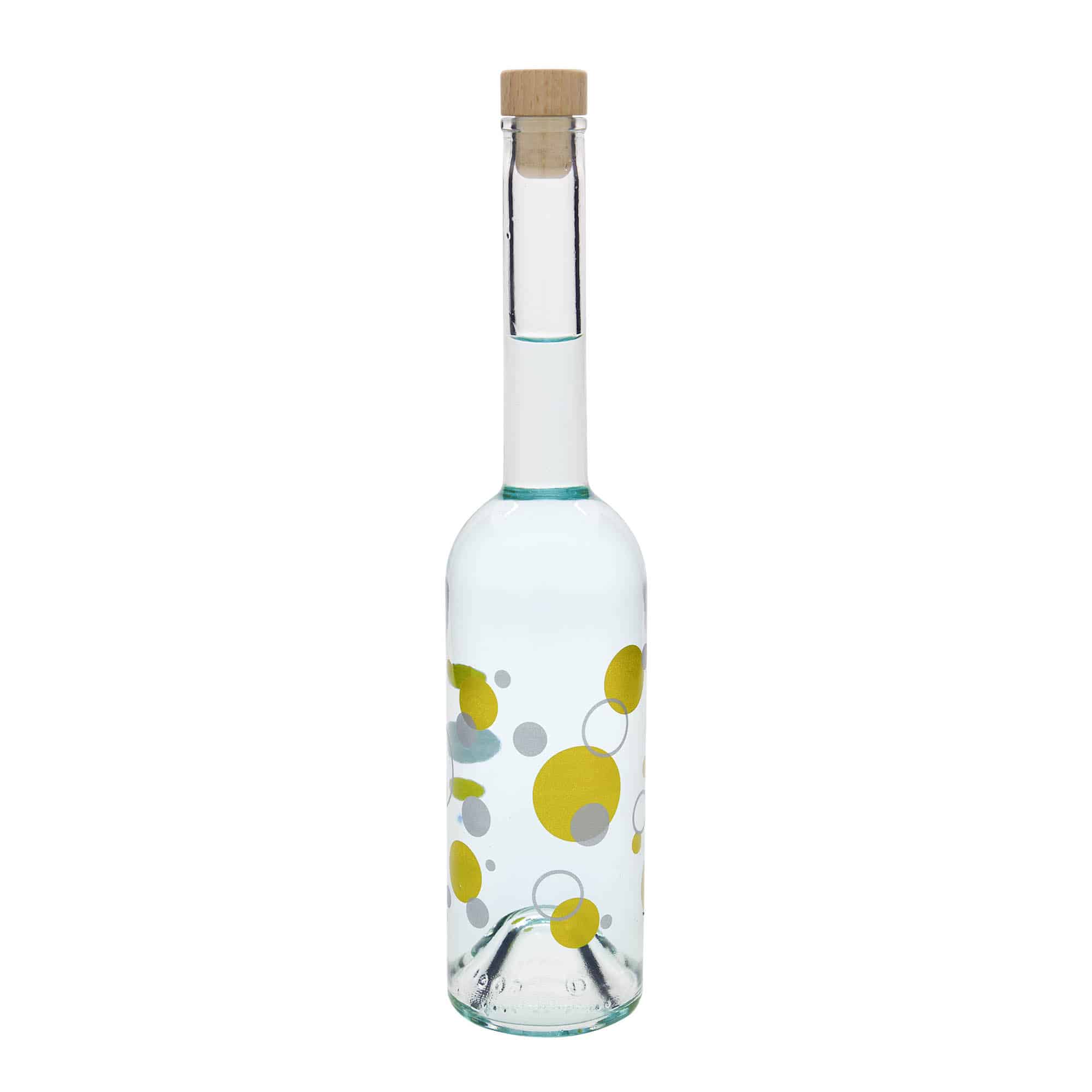 500 ml glassflaske 'Opera', motiv: prikker, åpning: kork