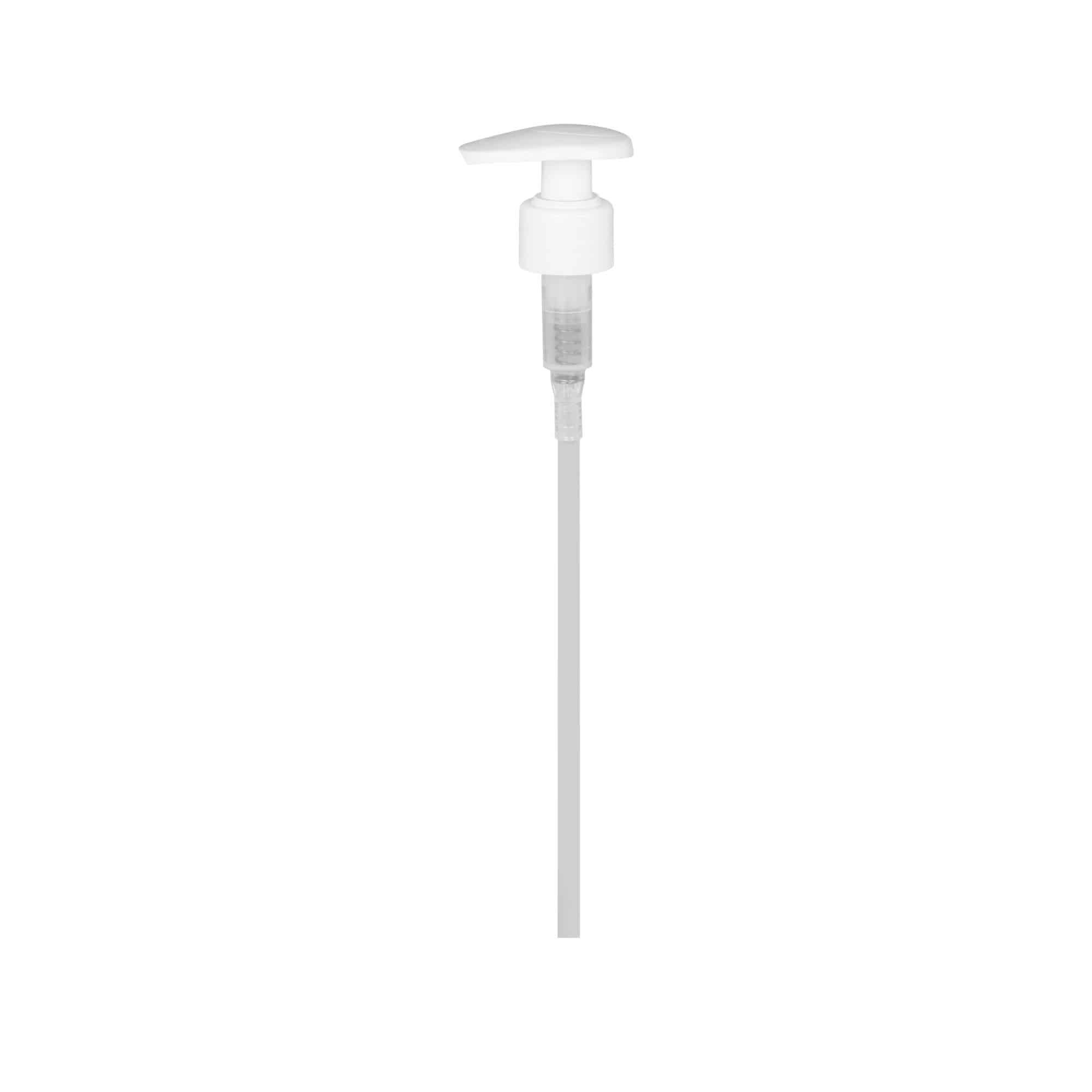 Skrukork dispenserpumpe, PP-plast, hvit, for åpning: 24/410