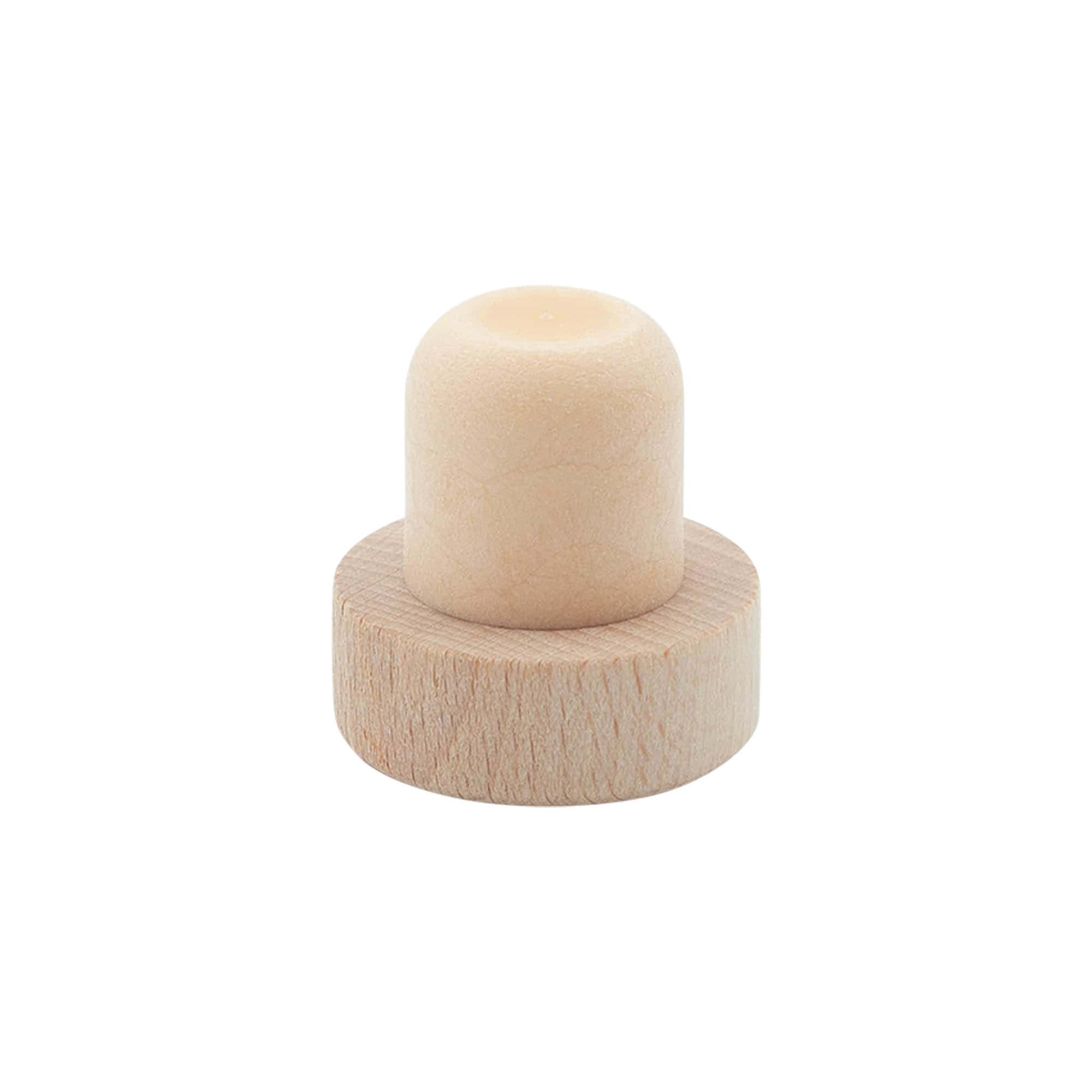 Håndtappingskork 22,1 mm, tre/plast, for munningsåpning: kork