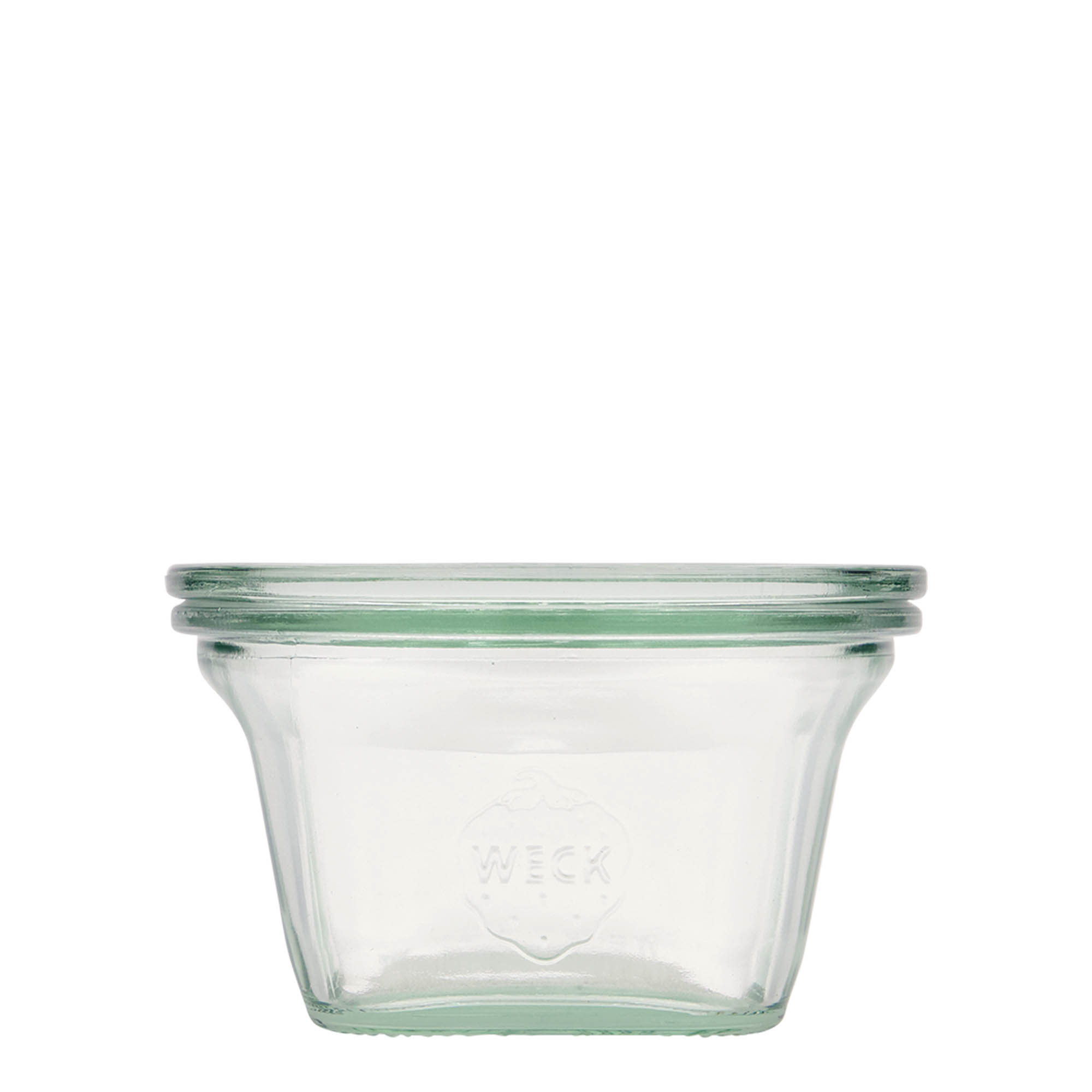 290 ml WECK-Quadroglass, firkantet, åpning: rund kant 290 ml WECK-Quadroglass, firkantet, åpning: rund kant