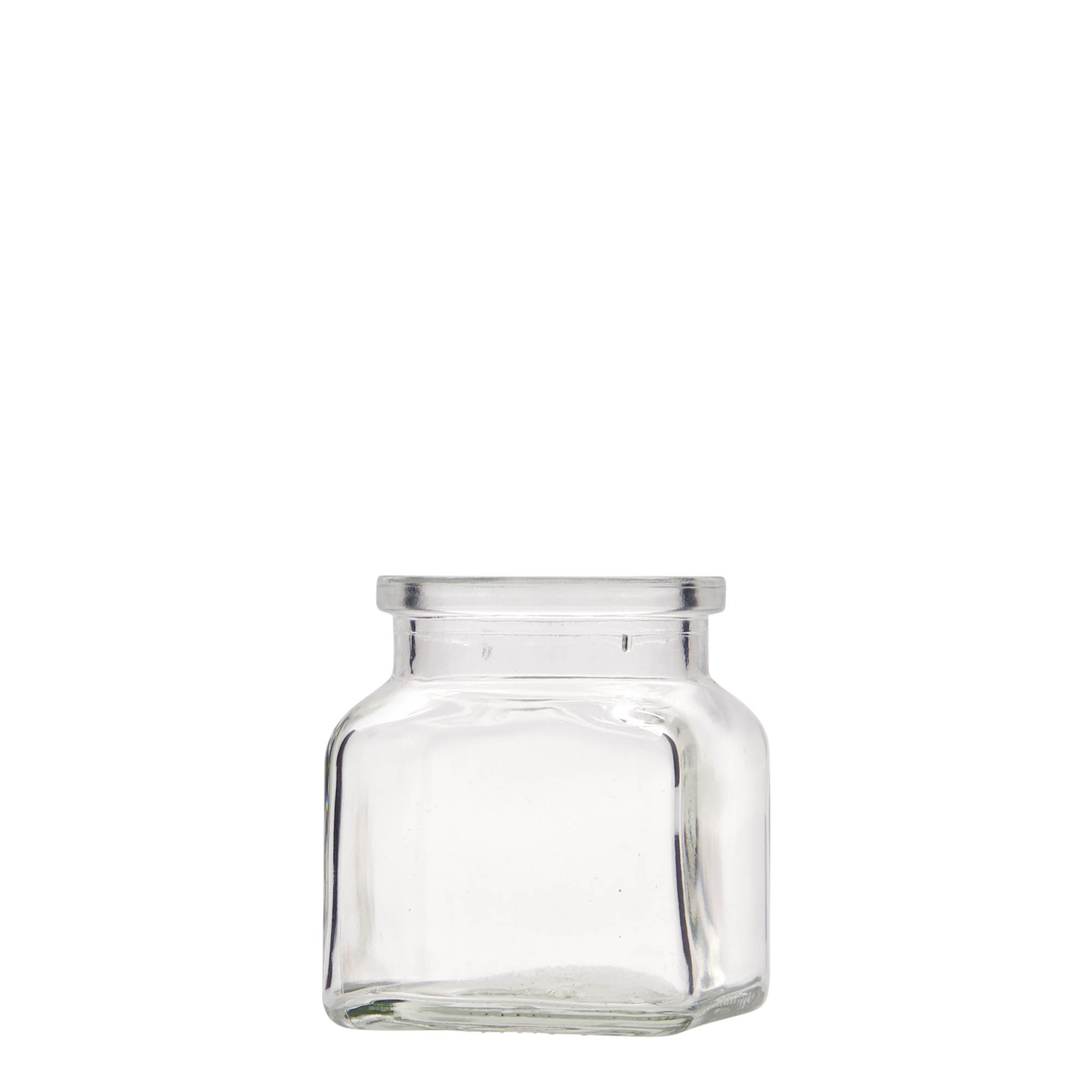 120 ml korkglass, firkantet, åpning: kork