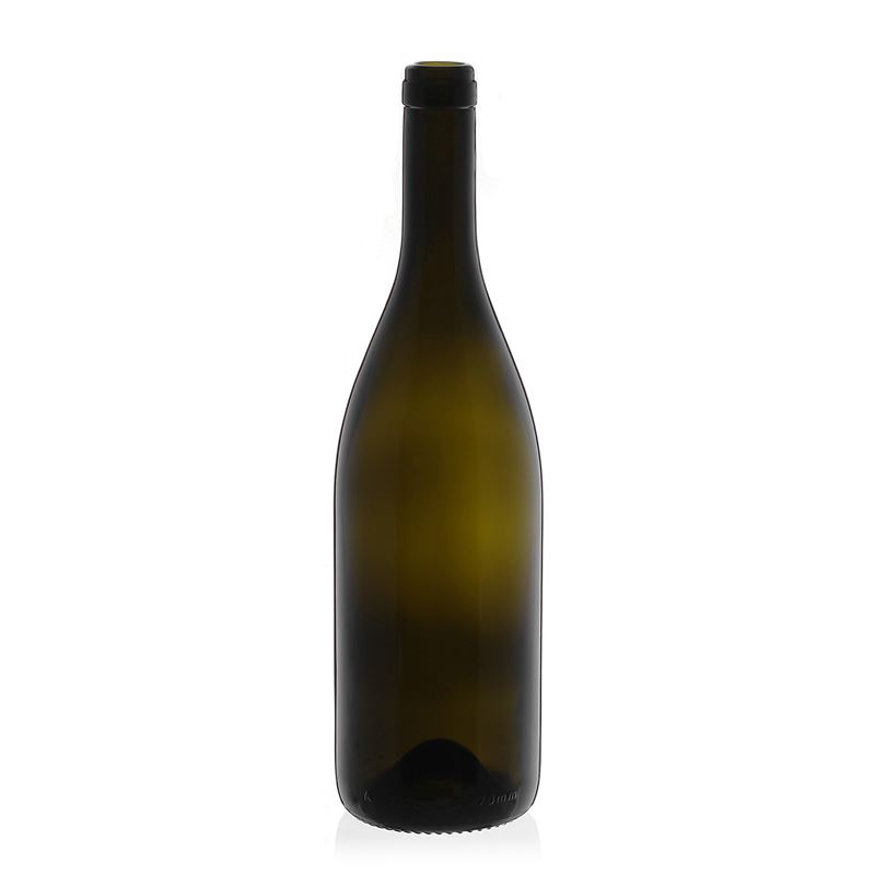 750 ml vinflaske 'Tiffany', antikkgrønn, munn: kork