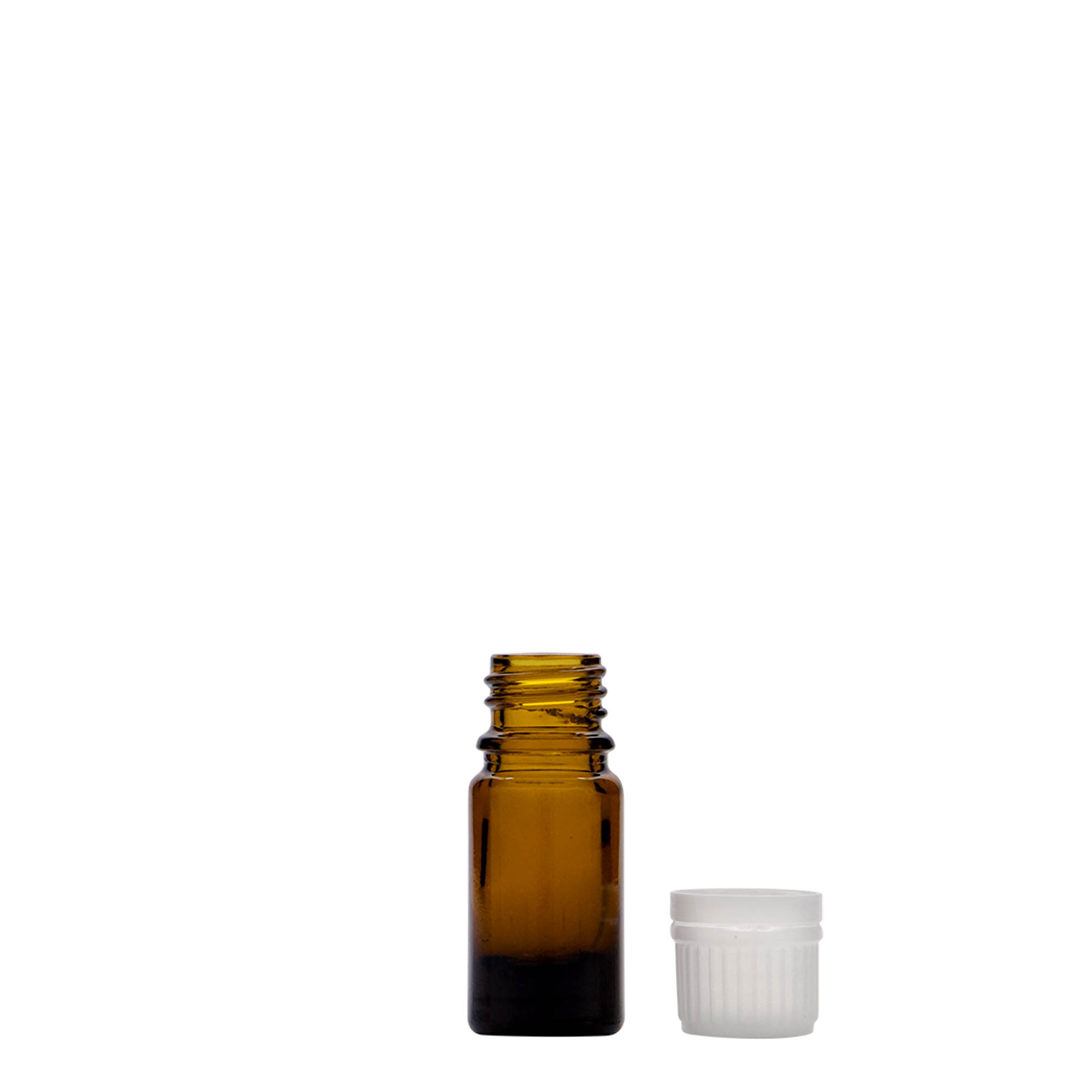 5 ml medisinflaske, glass, brun, åpning: DIN 18